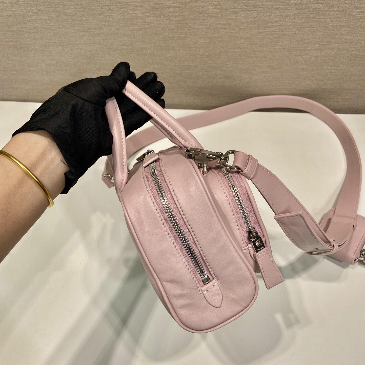 Prada Antique Nappa Leather Multi-pocket Top-handle Bag - FashionPlug