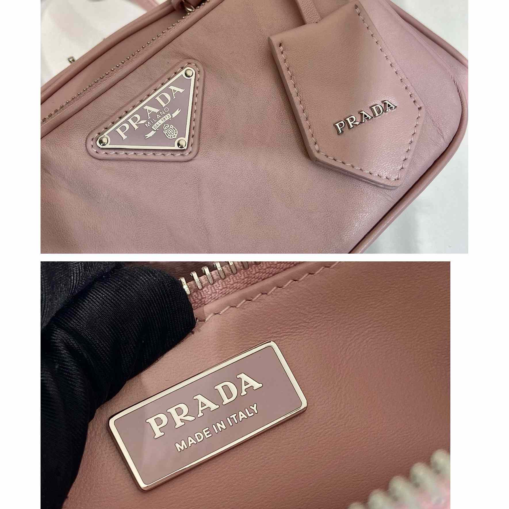 Prada Antique Nappa Leather Multi-pocket Top-handle Bag - FashionPlug