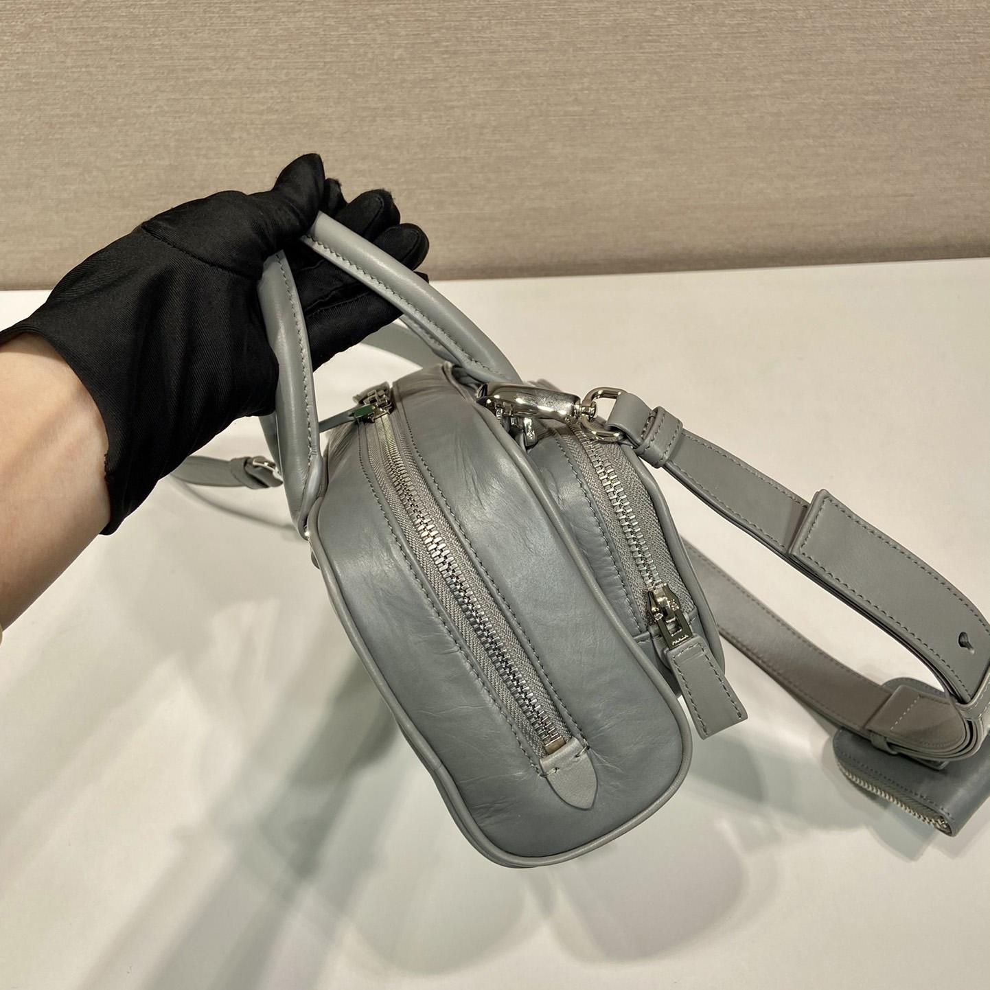 Prada Antique Nappa Leather Multi-pocket Top-handle Bag - FashionPlug