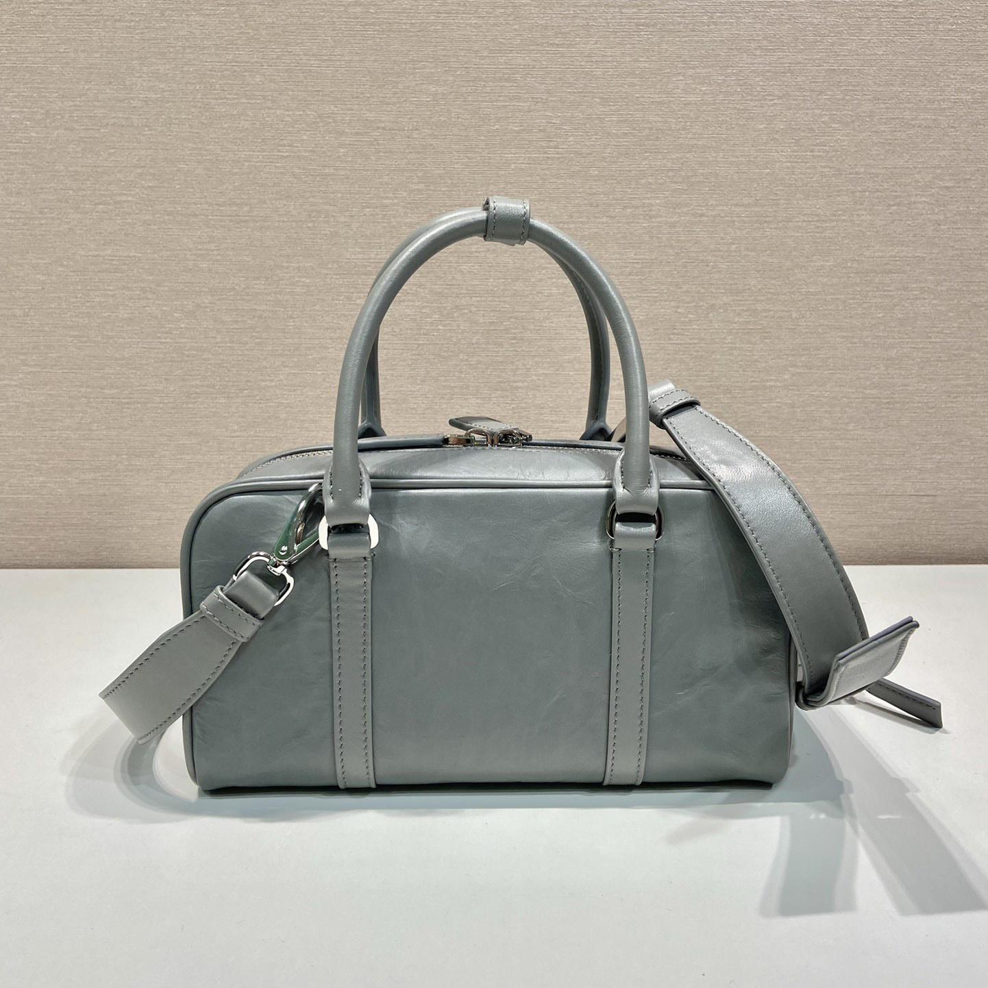 Prada Antique Nappa Leather Multi-pocket Top-handle Bag - FashionPlug