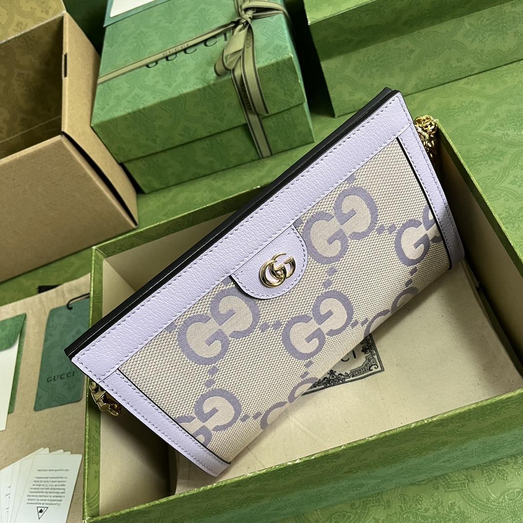 Gucci Ophidia Jumbo GG Small Shoulder Bag(26-17.5-8cm)  - FashionPlug