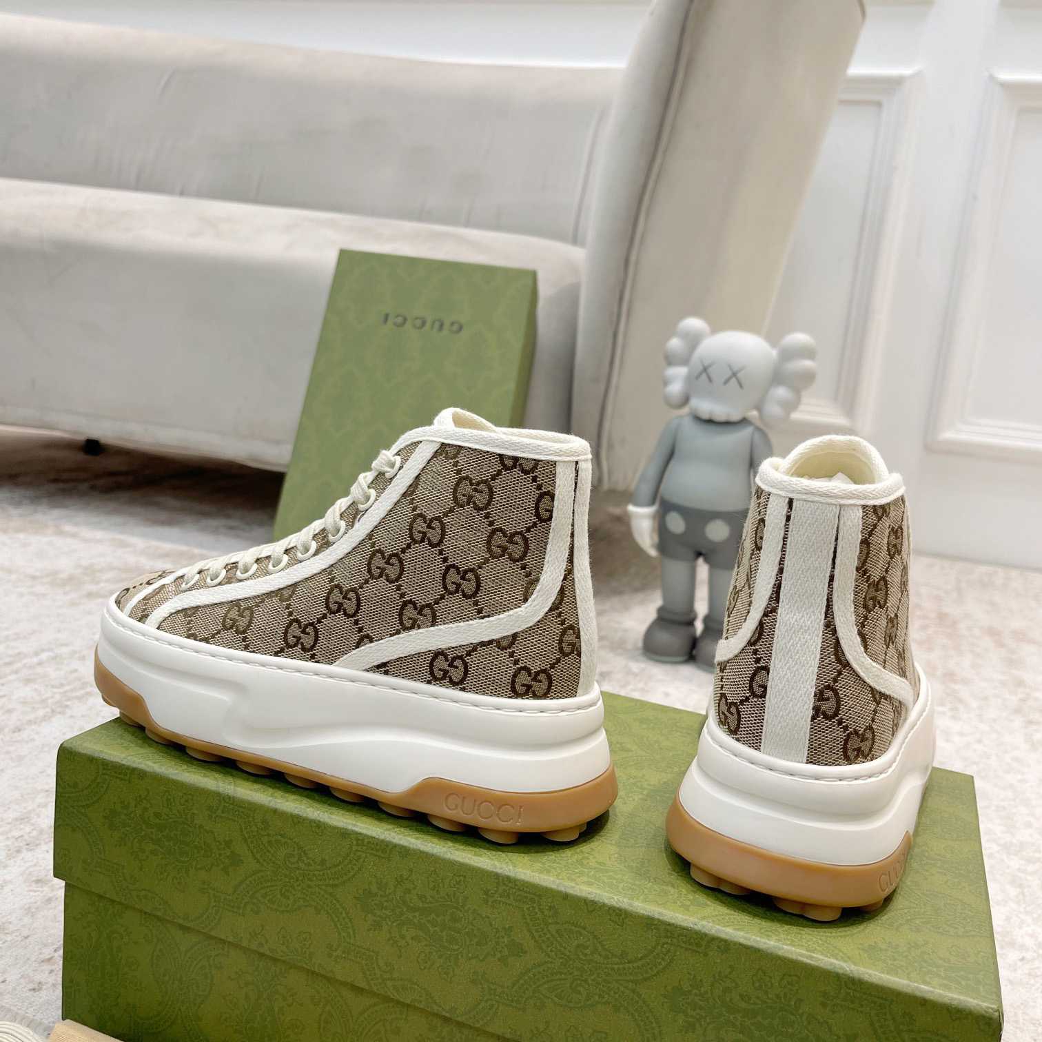 Gucci GG High Top Sneaker - FashionPlug