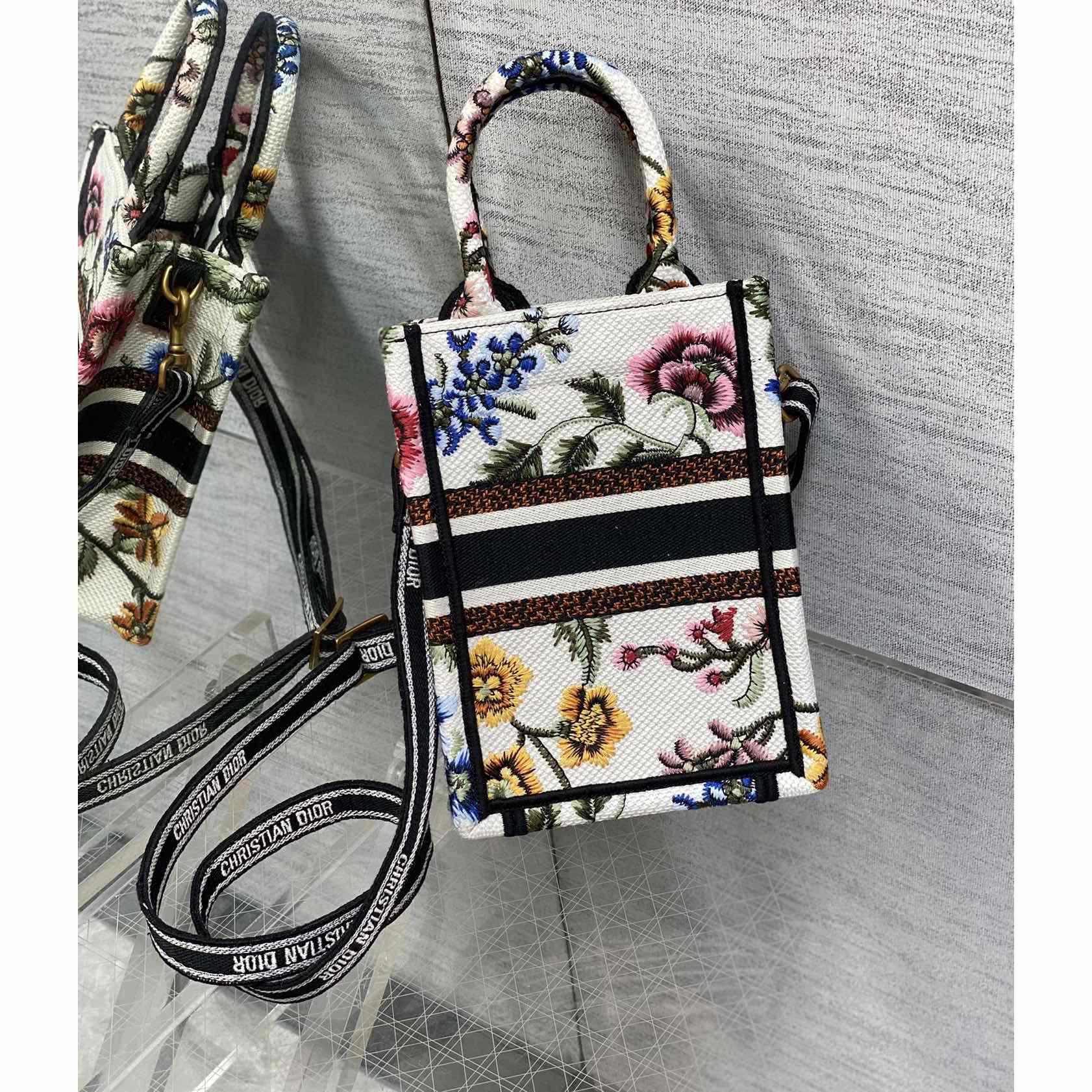 Dior Mini Dior Book Tote Phone Bag - FashionPlug