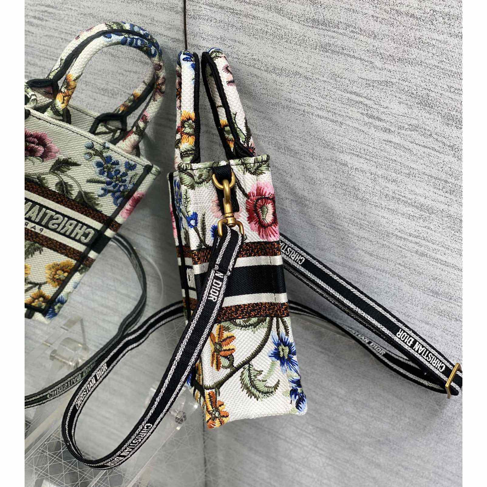 Dior Mini Dior Book Tote Phone Bag - FashionPlug