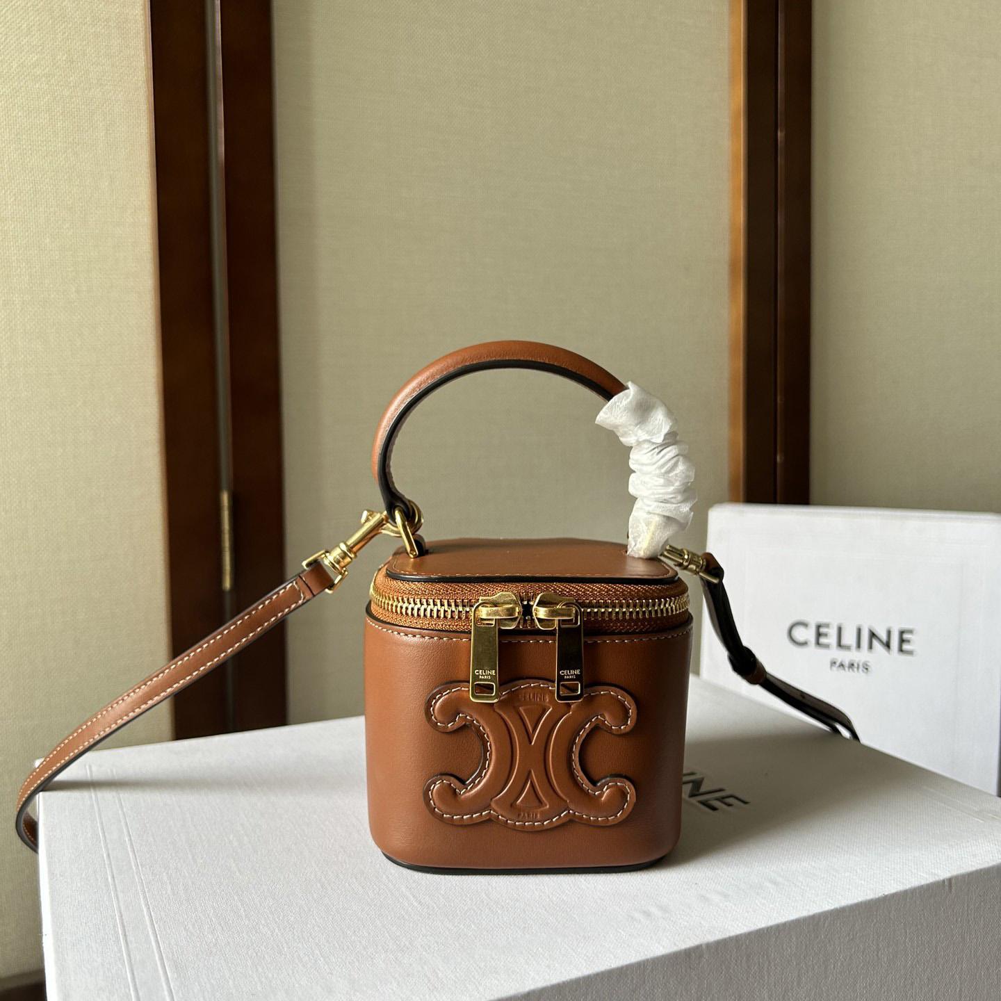 Celine Mini Vanity Case In Smooth Calfskin - FashionPlug