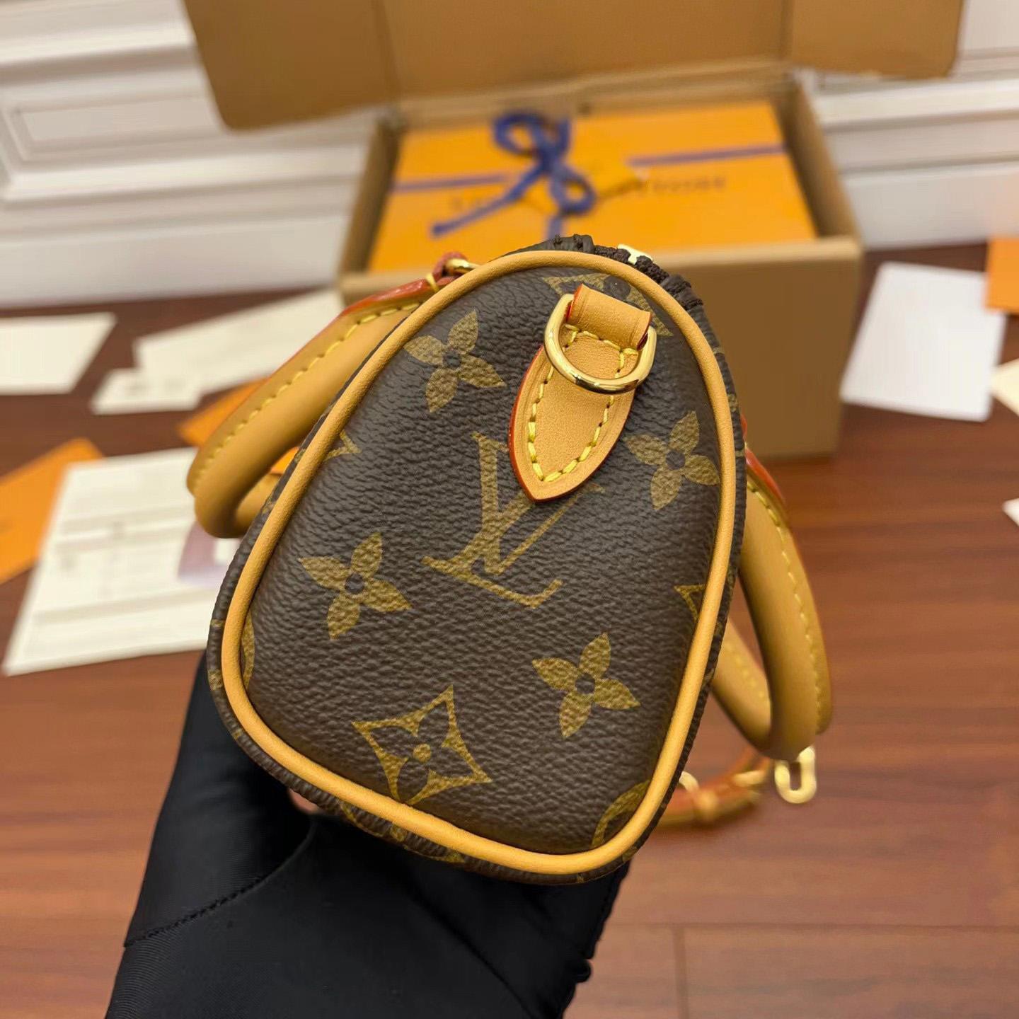 Louis Vuitton Monogram Nano Speedy Bandouliere   M81085 - FashionPlug