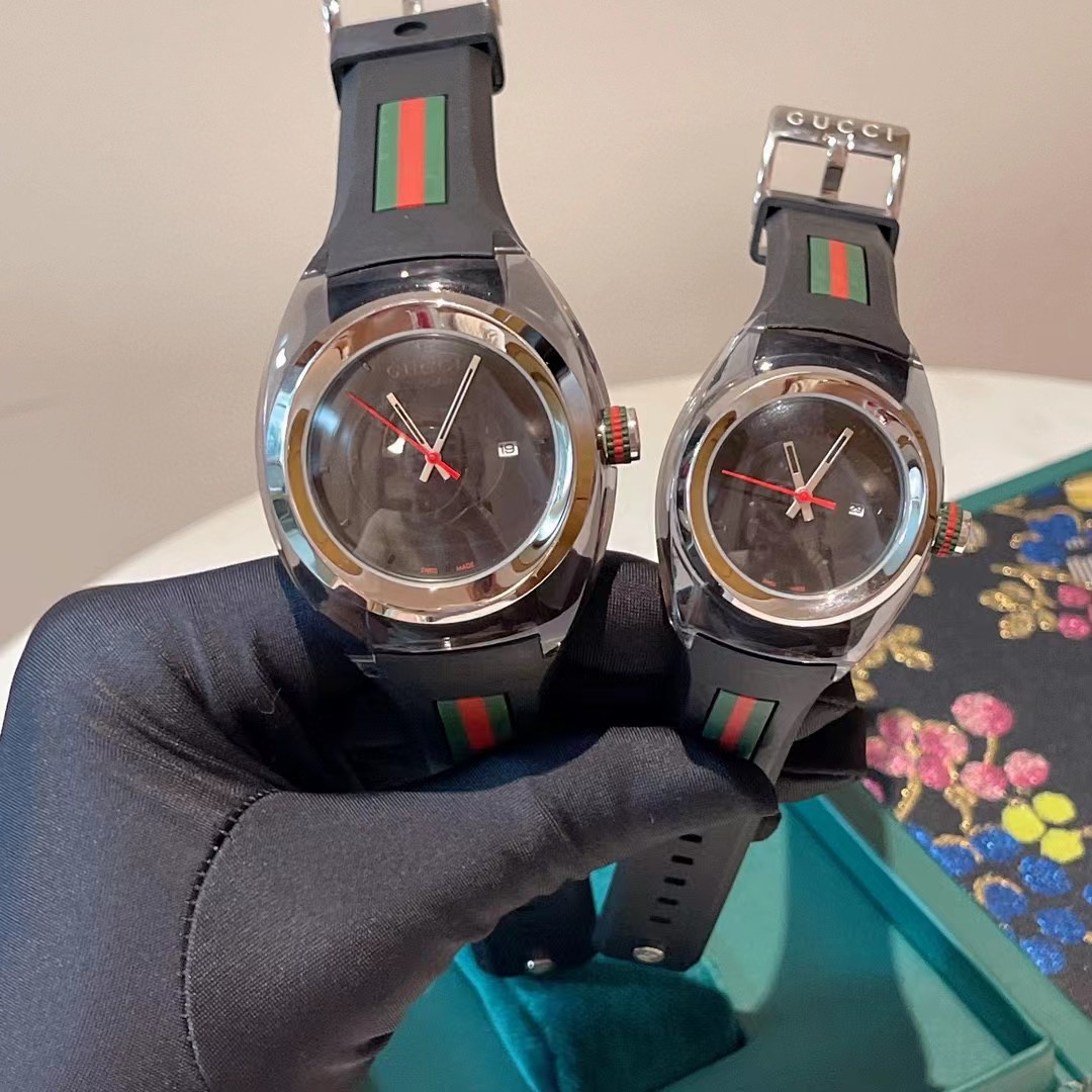 Gucci Style Silicon Round Party Style Quartz Watches - FashionPlug