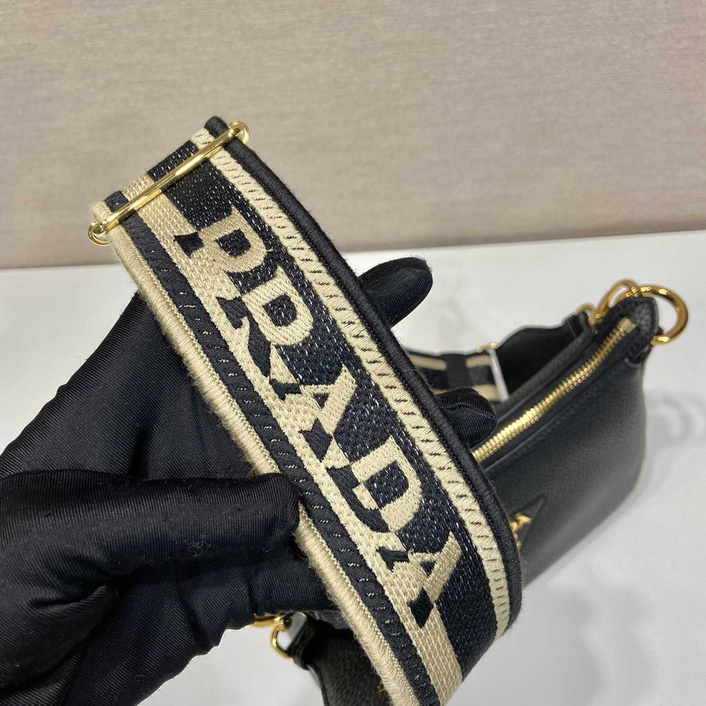 Prada Leather Shoulder Bag - FashionPlug