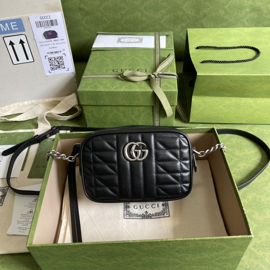 Gucci GG Marmont Mini Shoulder Bag(25-19-7cm) - FashionPlug