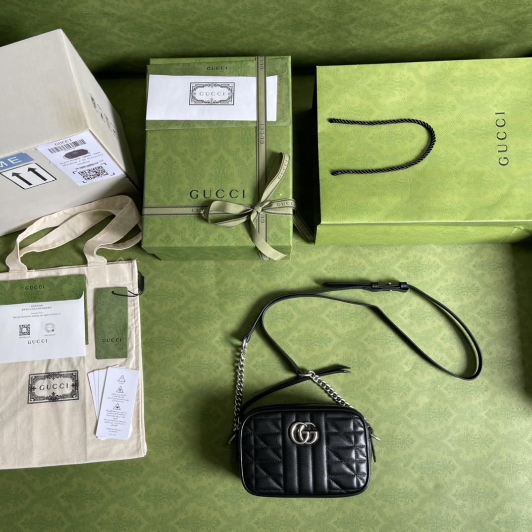 Gucci GG Marmont Mini Shoulder Bag(25-19-7cm) - FashionPlug