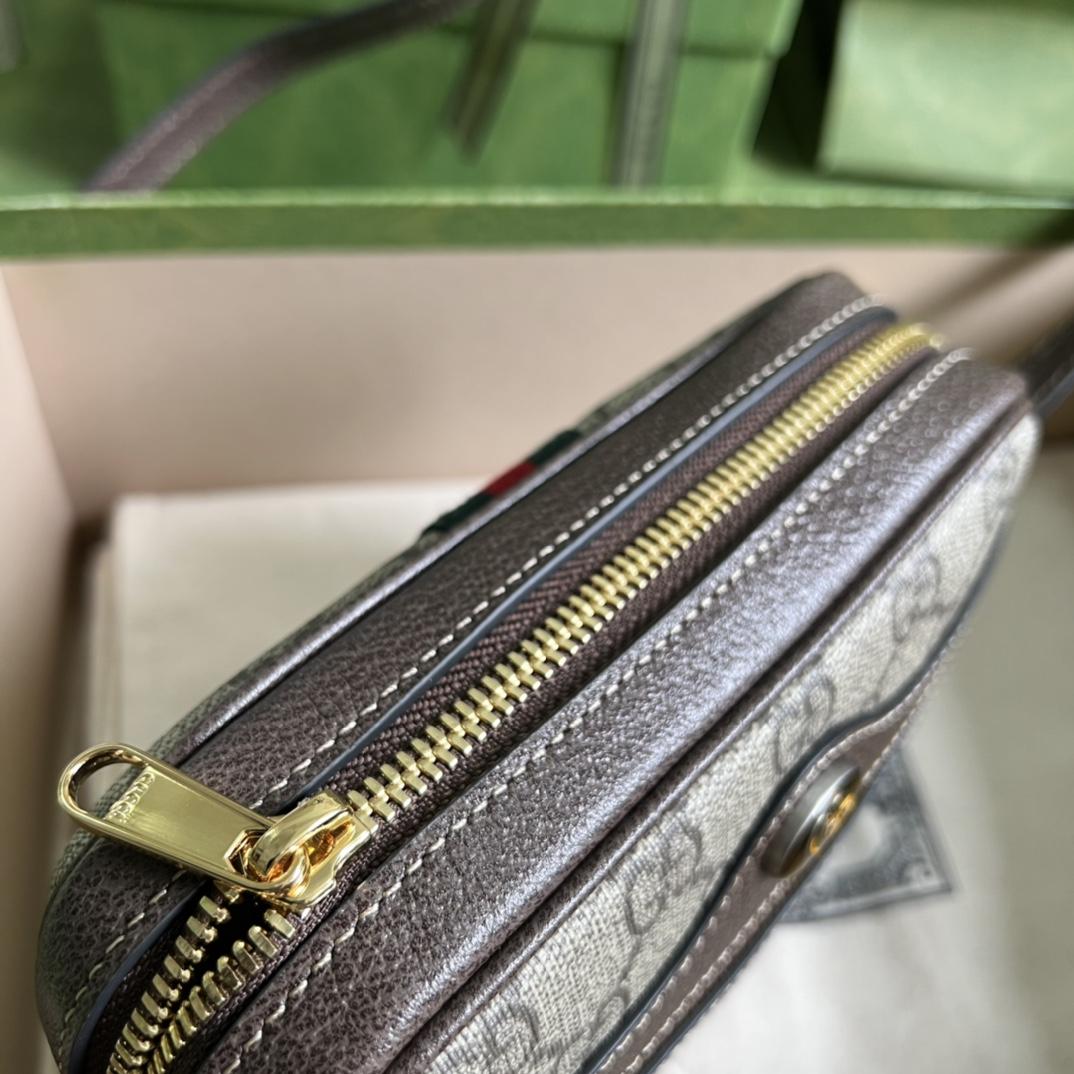 Gucci Ophidia GG Supreme Mini Bag(17.5-12-5.5cm) - FashionPlug