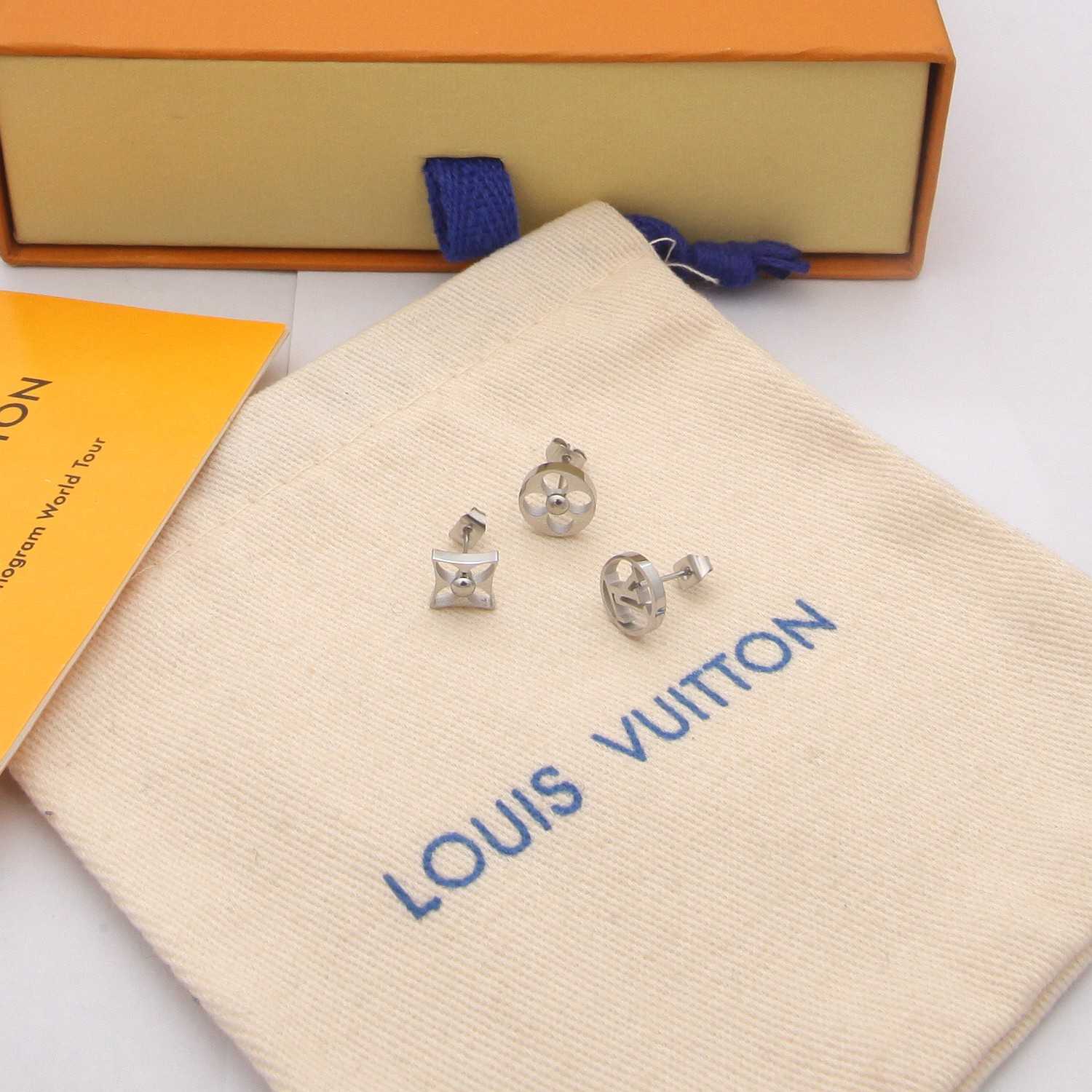 Louis Vuitton Crazy in Lock Earrings Set   M00395 - FashionPlug