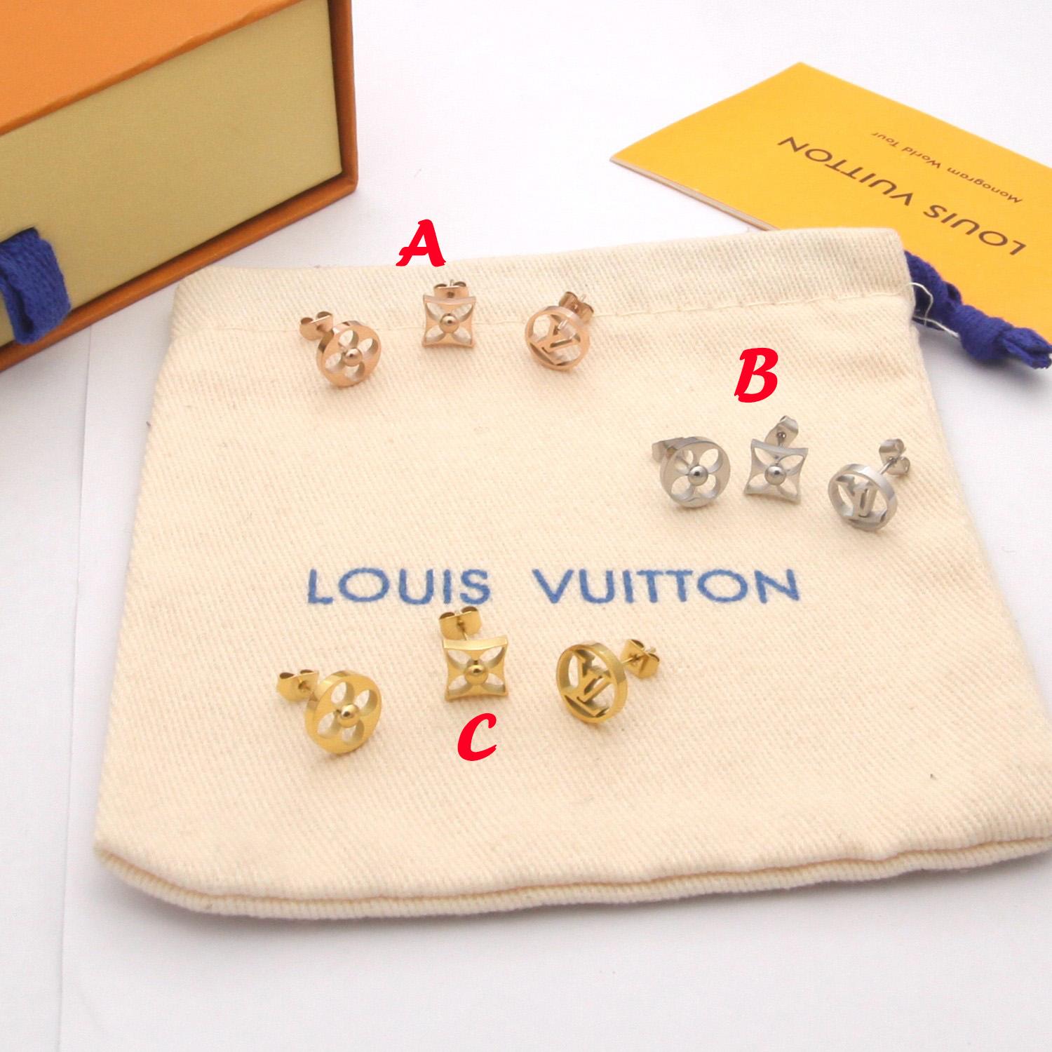 Louis Vuitton Crazy in Lock Earrings Set   M00395 - FashionPlug