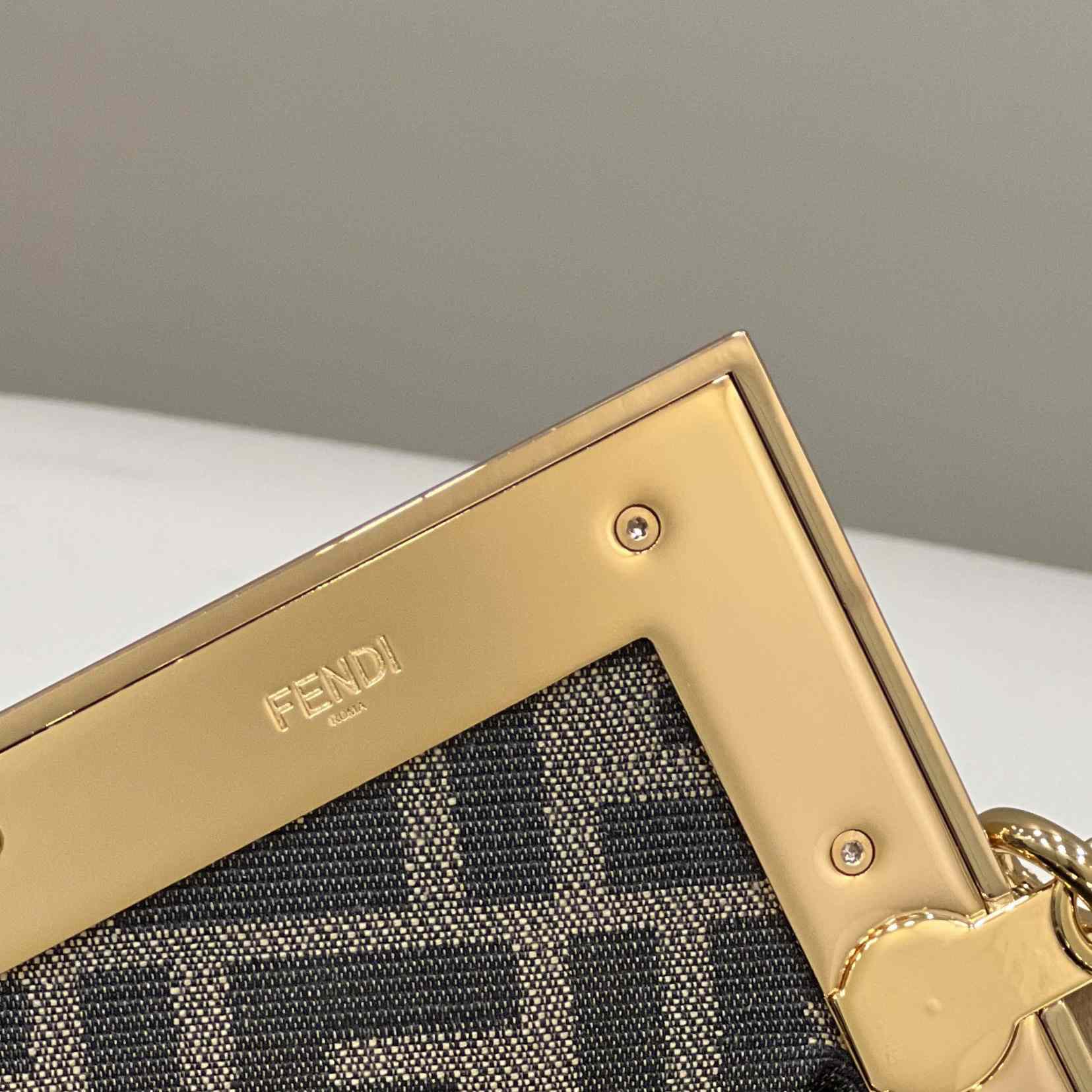 Fendi First Small Leather Bag With Multicolour Inlay - FashionPlug