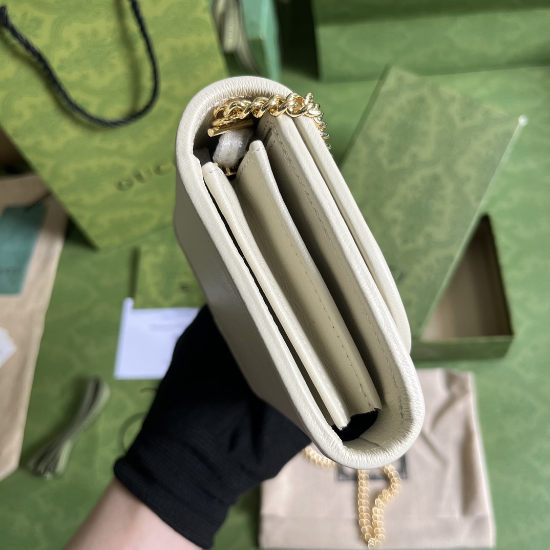Gucci Blondie Medium Chain Wallet(12.5-11-2.5cm) - FashionPlug