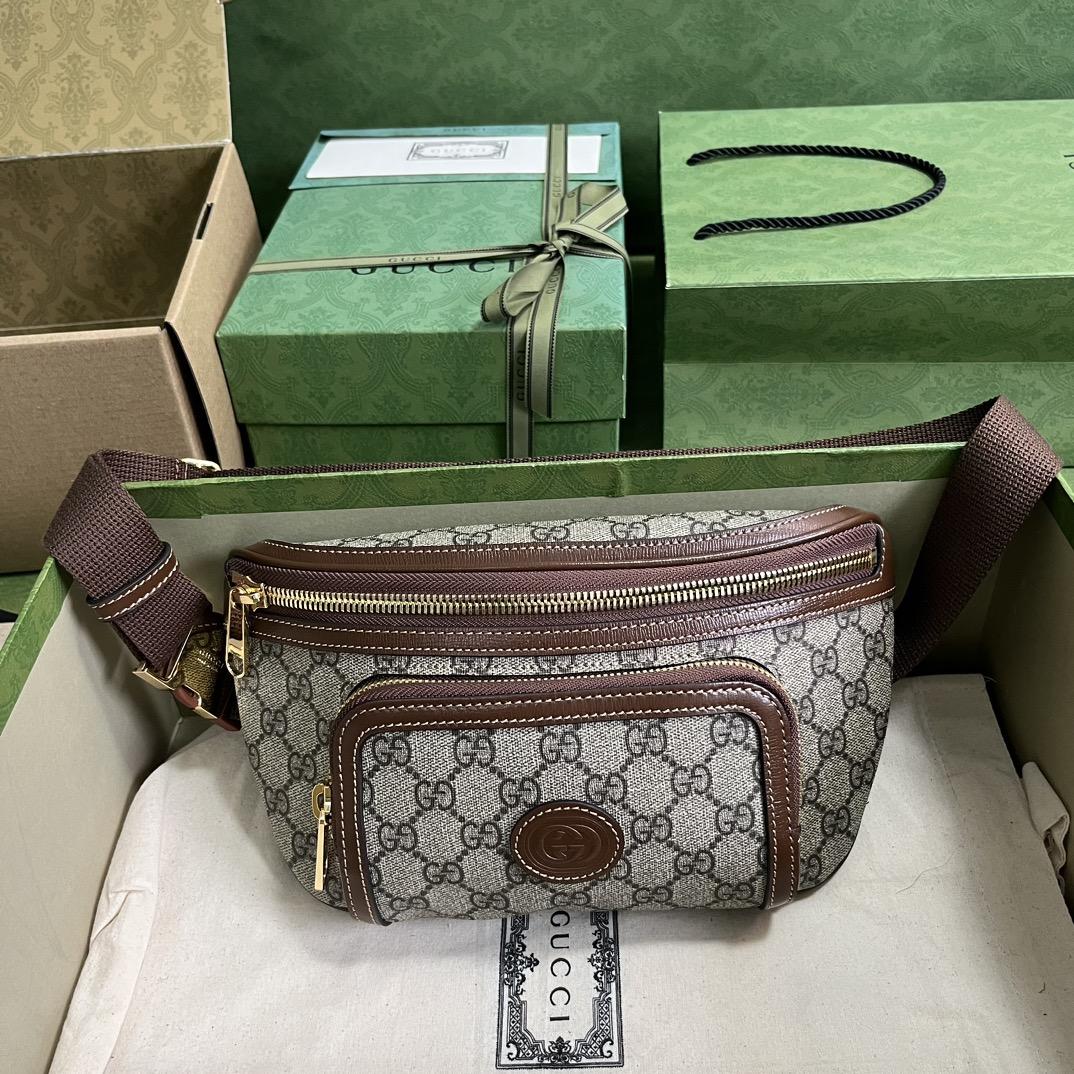 Gucci GG Large Belt Bag  (22-15-4cm) - FashionPlug