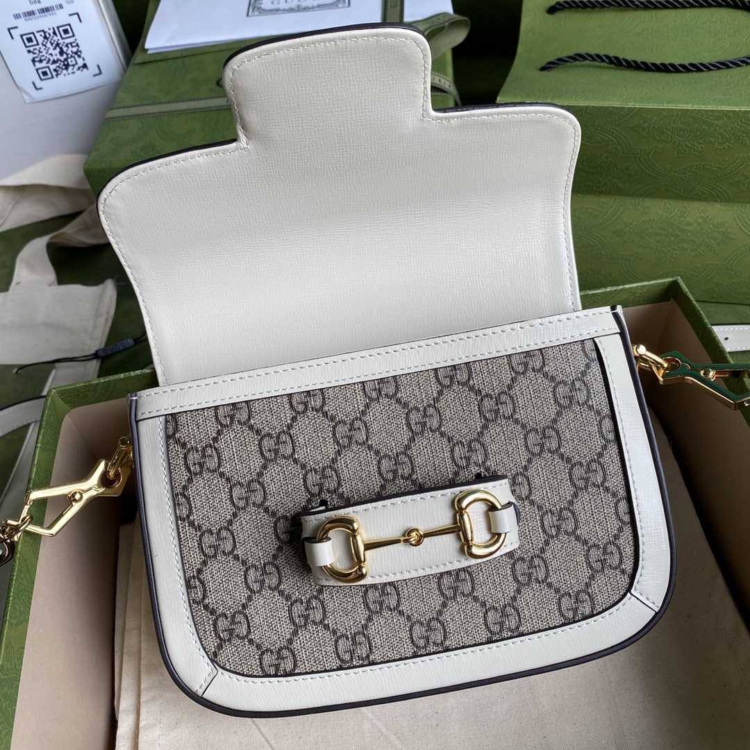 Gucci Horsebit 1955 Mini Bag(20.5-14-5cm)   - FashionPlug