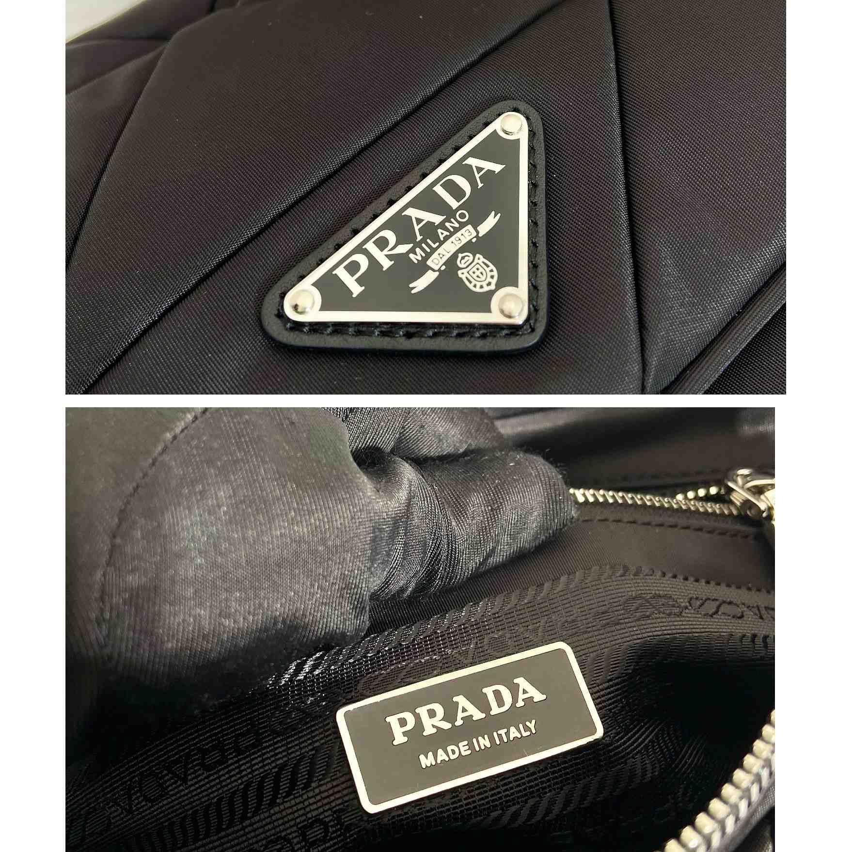 Prada Padded Re-Nylon Shoulder Bag - FashionPlug