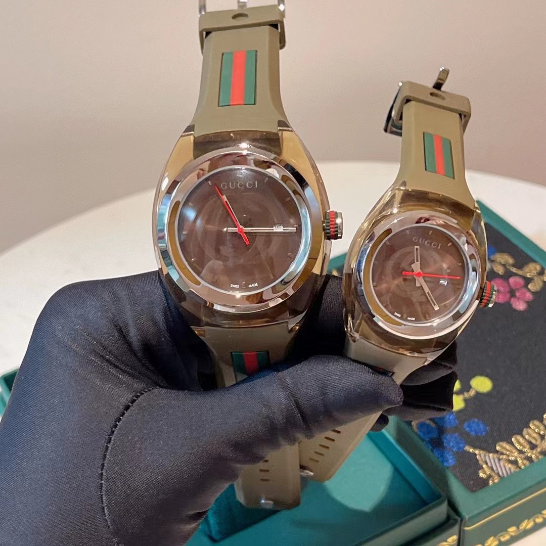Gucci Style Silicon Round Party Style Quartz Watches - FashionPlug