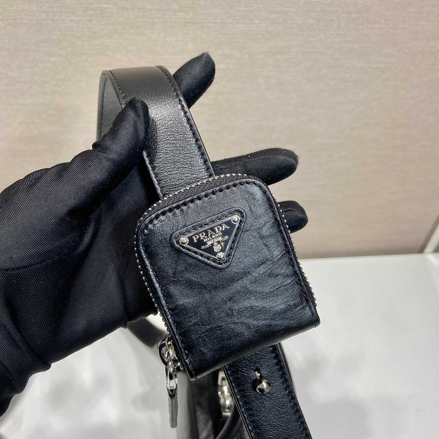 Prada Antique Nappa Leather Multi-pocket Top-handle Bag - FashionPlug