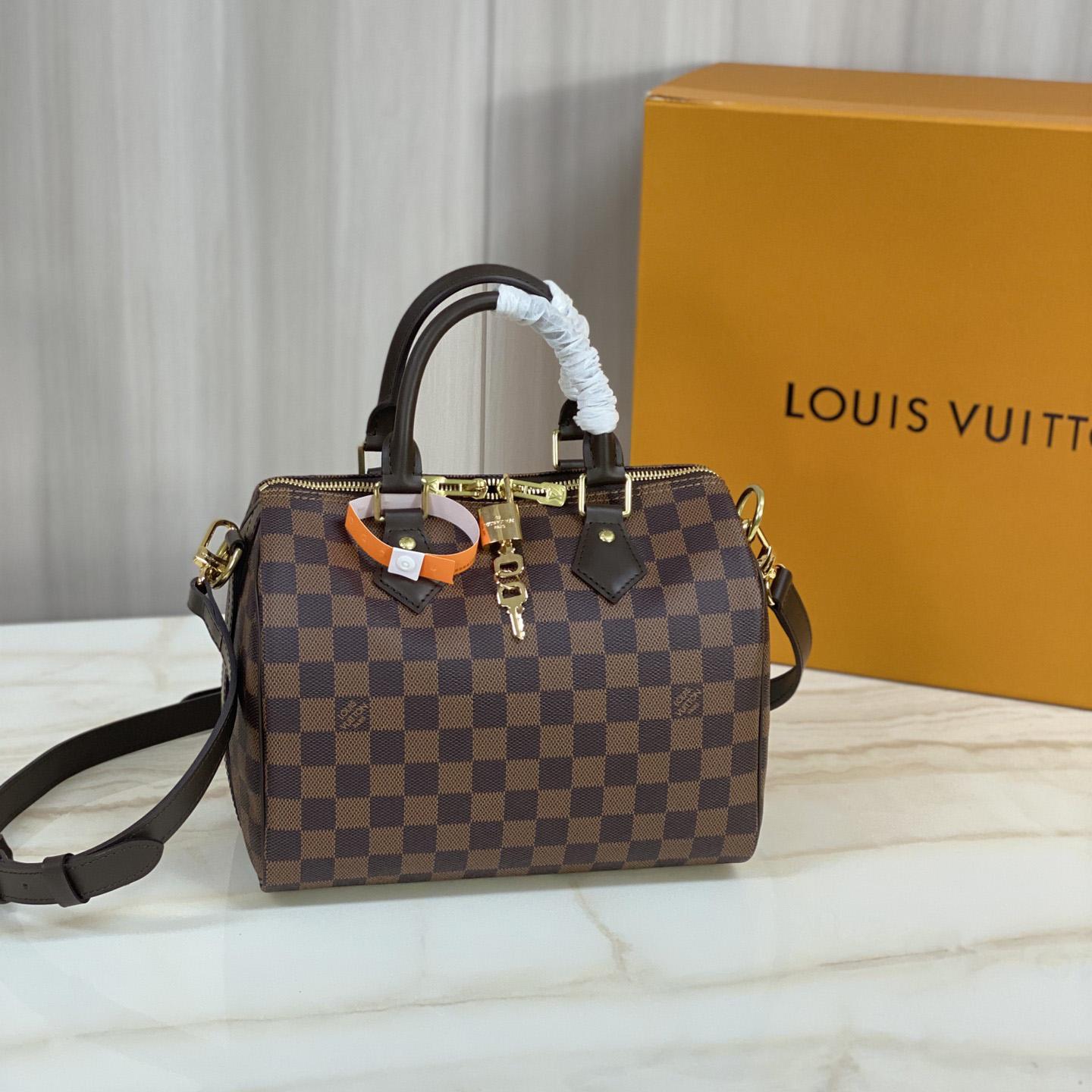 Louis Vuitton Speedy Bandouliere Bag Damier 25 - FashionPlug