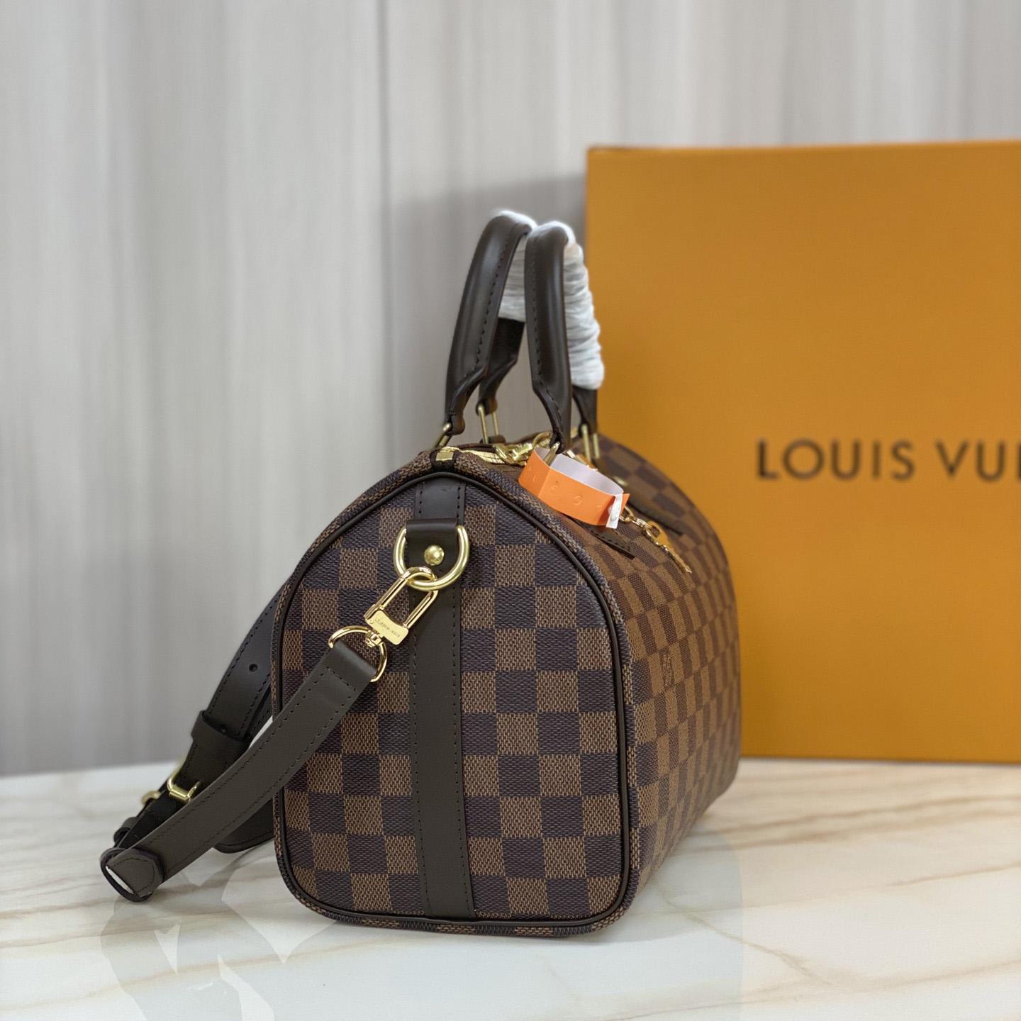 Louis Vuitton Speedy Bandouliere Bag Damier 25 - FashionPlug