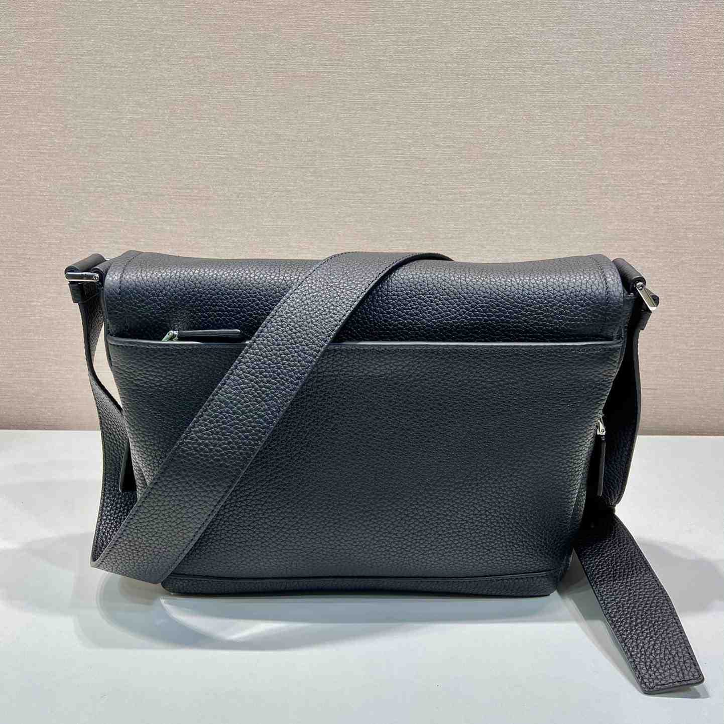 Prada Leather Bag With Shoulder Strap - FashionPlug