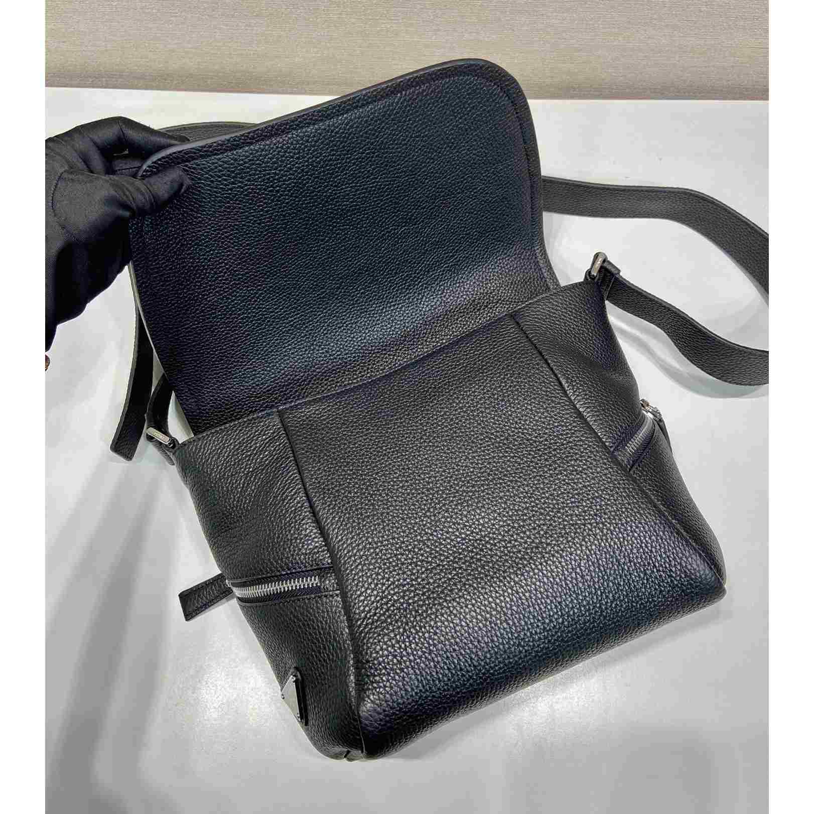 Prada Leather Bag With Shoulder Strap - FashionPlug