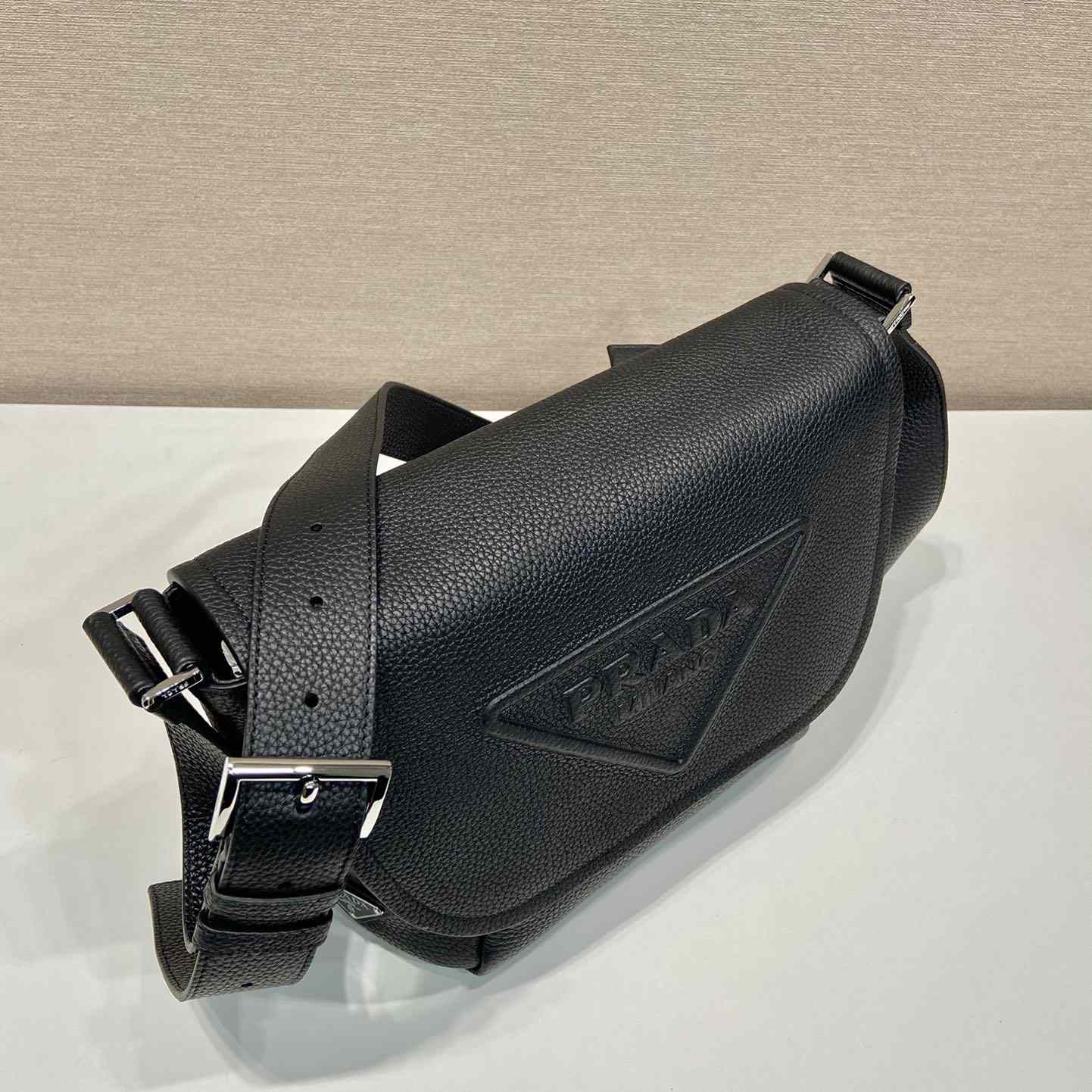 Prada Leather Bag With Shoulder Strap - FashionPlug