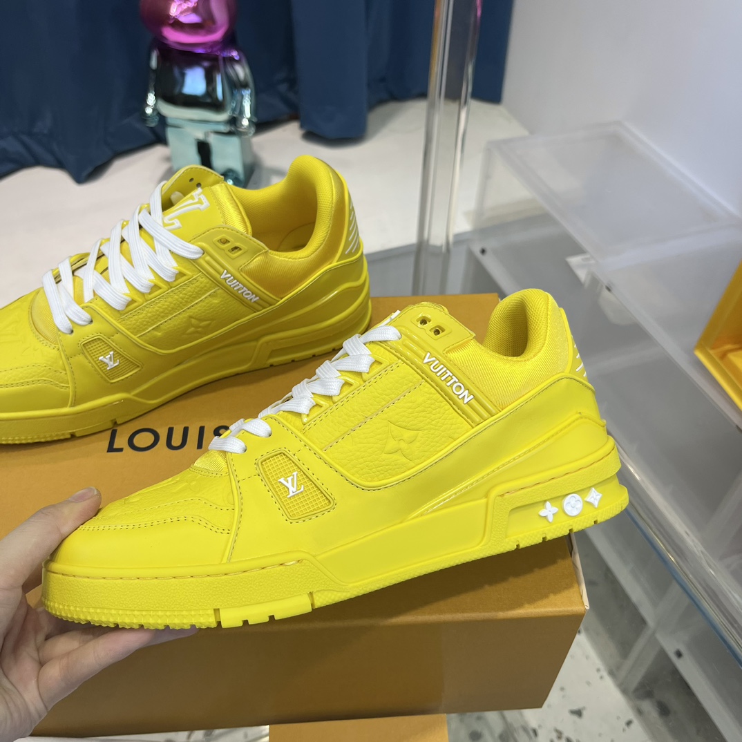 Louis Vuitton Trainer Sneaker (Upon UK Size) - FashionPlug