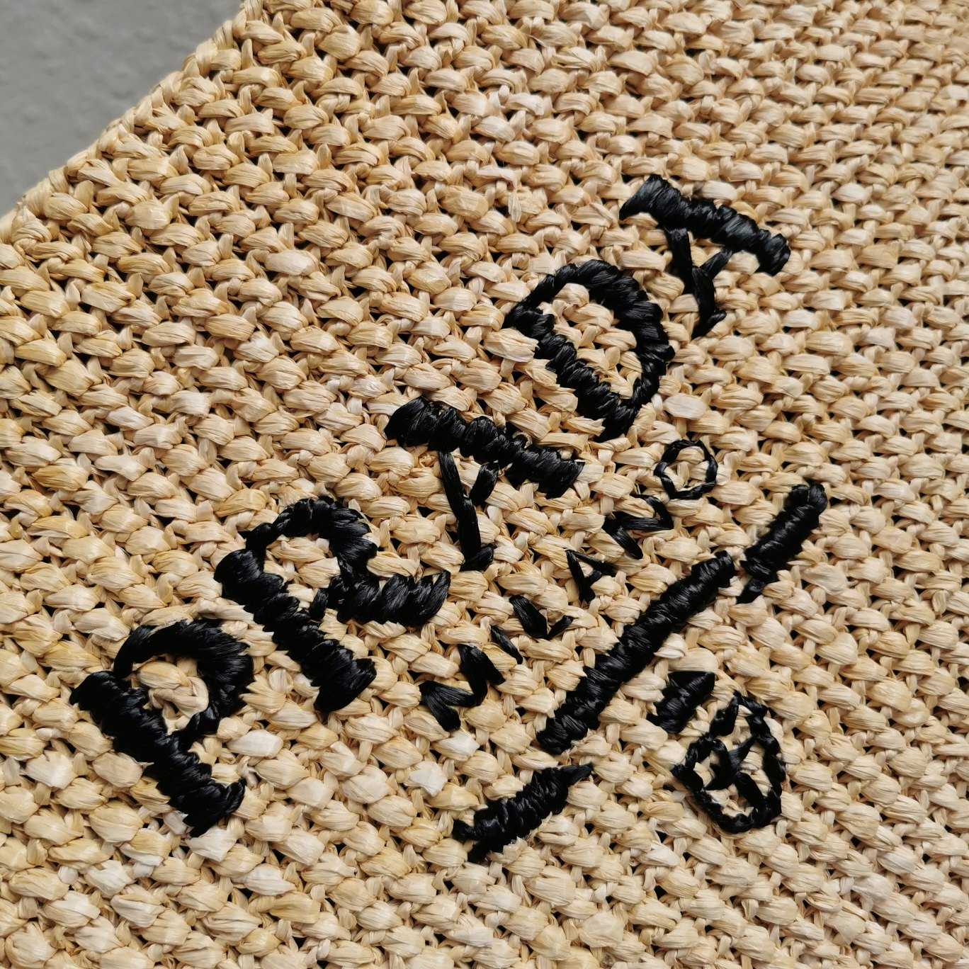 Prada Small Raffia Tote Bag - FashionPlug