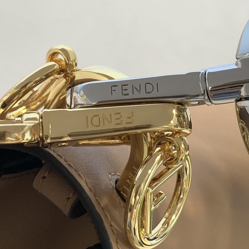 Fendi FF Logo Bottom Shoulder Bag(26cm) - FashionPlug