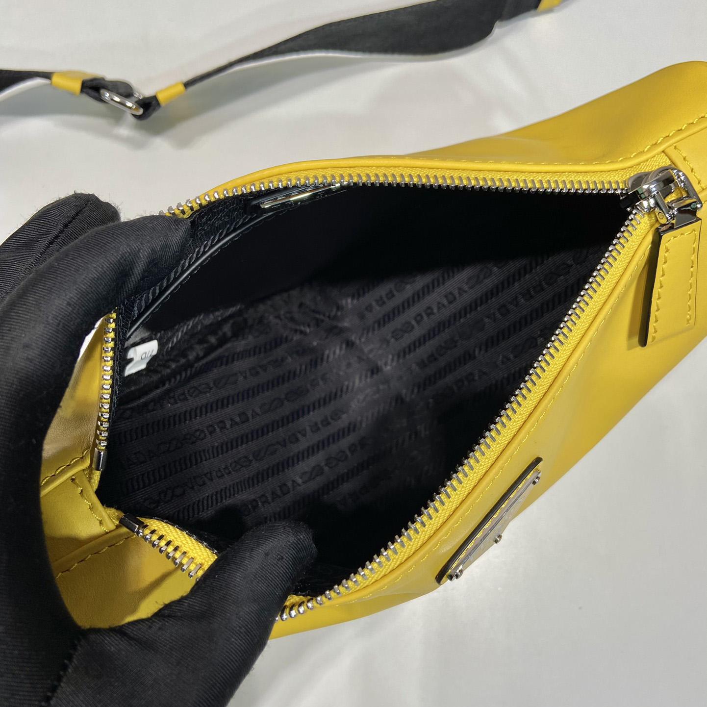 Prada Triangle Leather Bag - FashionPlug
