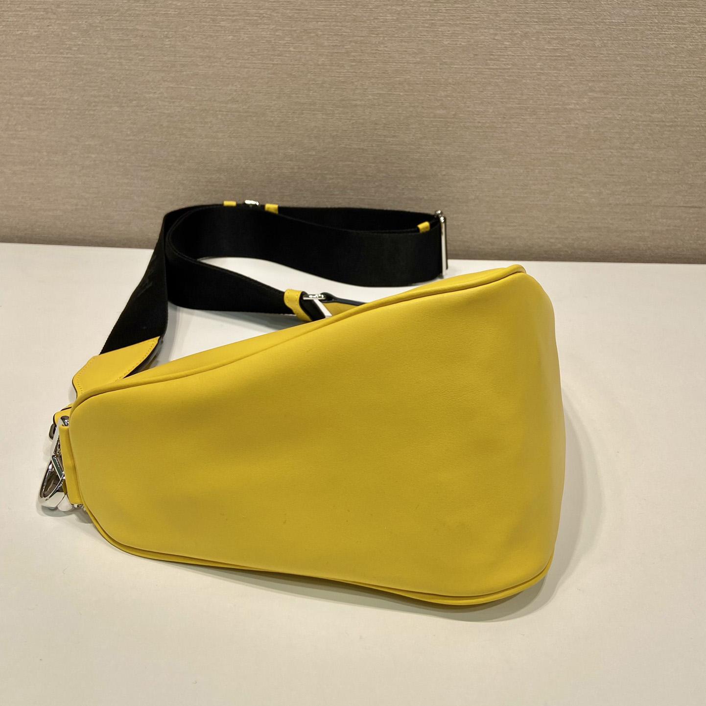 Prada Triangle Leather Bag - FashionPlug
