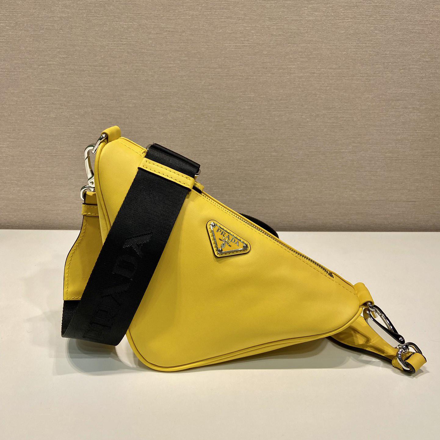 Prada Triangle Leather Bag - FashionPlug
