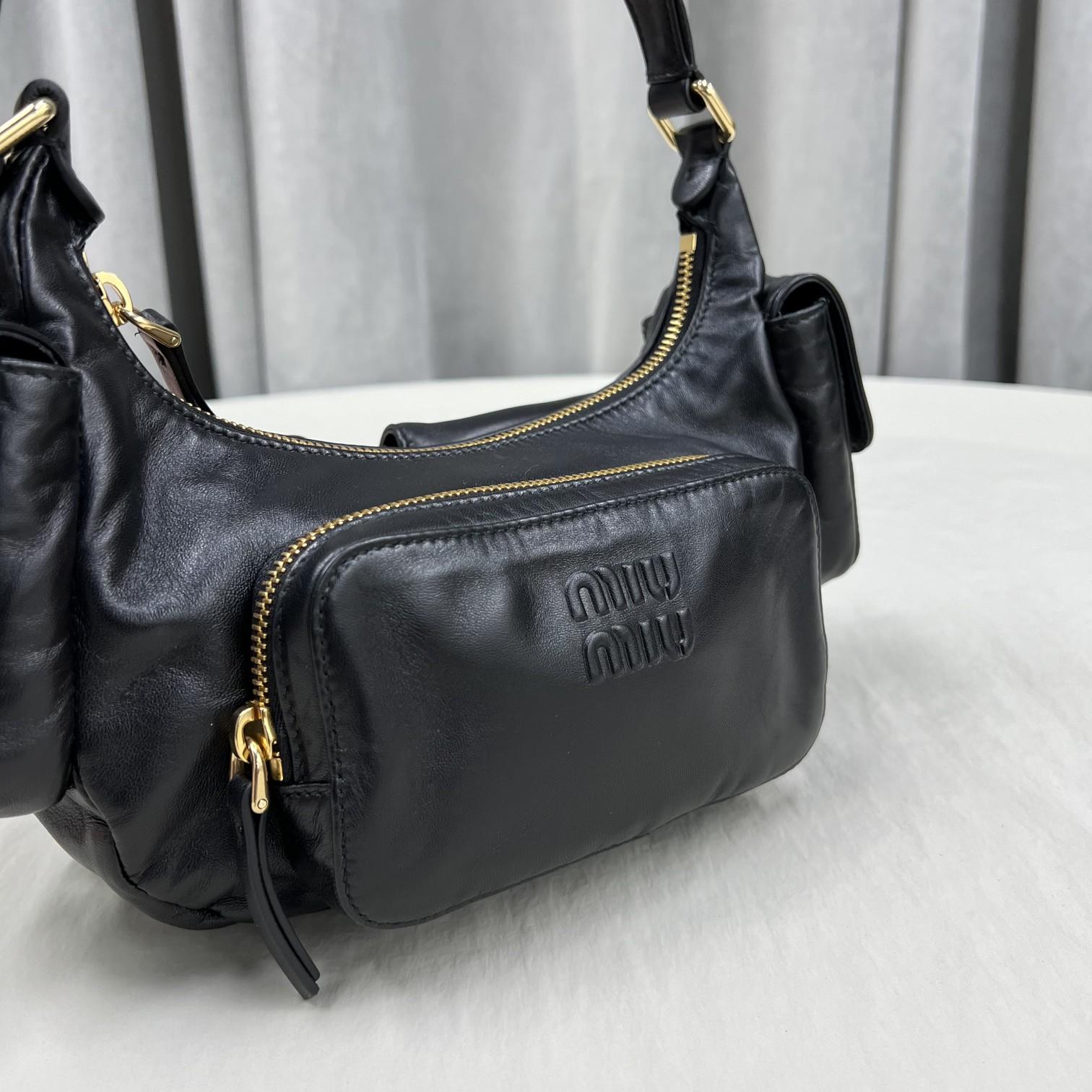 Miu Miu Nappa Leather Pocket Bag - FashionPlug