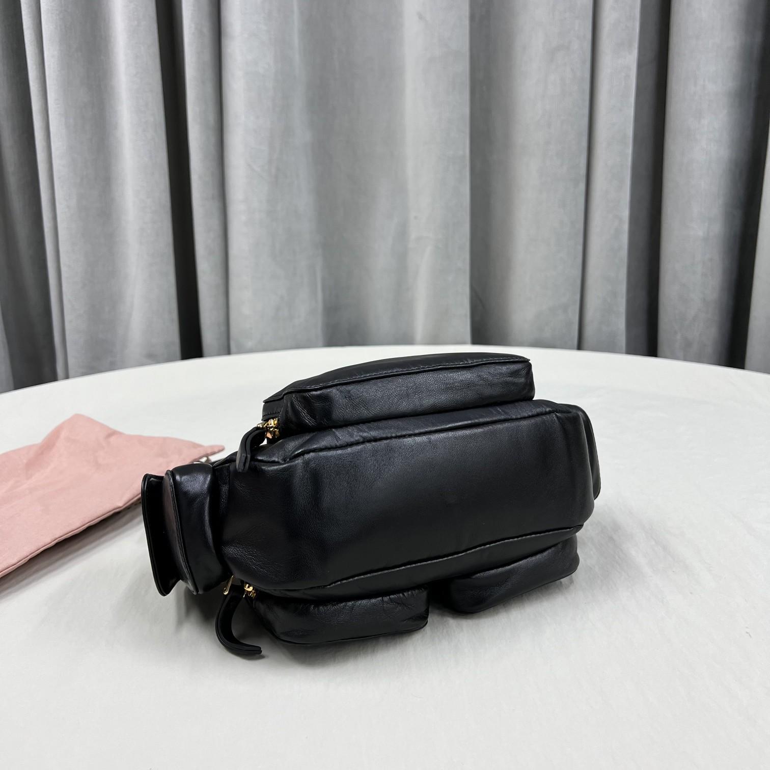 Miu Miu Nappa Leather Pocket Bag - FashionPlug