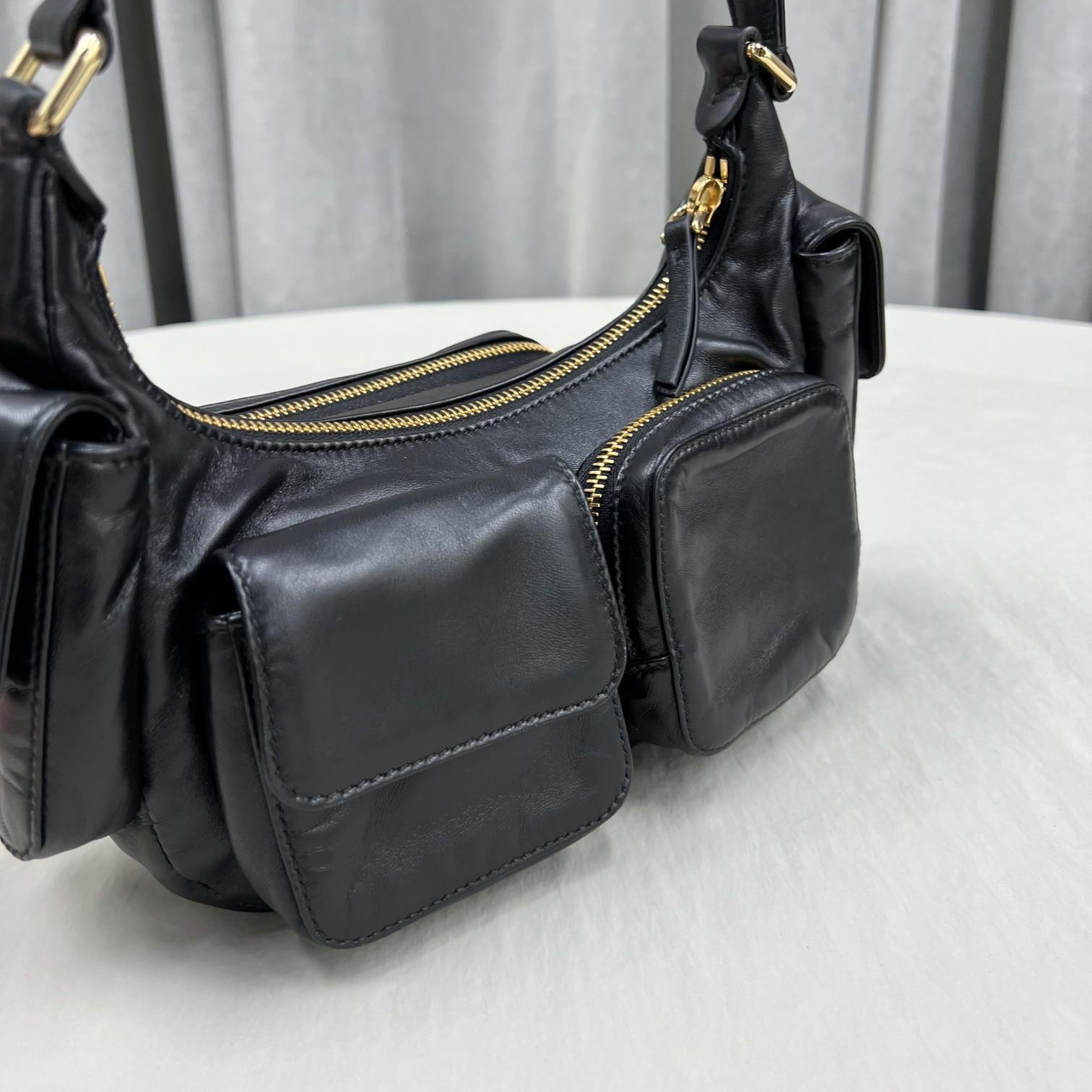 Miu Miu Nappa Leather Pocket Bag - FashionPlug