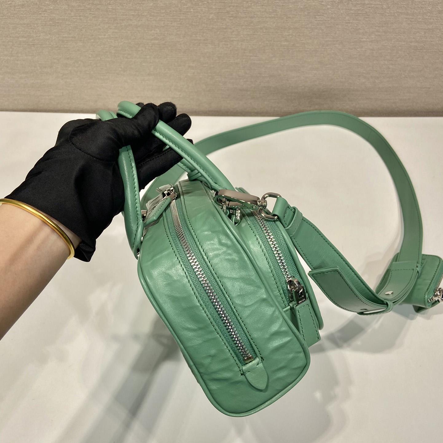 Prada Antique Nappa Leather Multi-pocket Top-handle Bag - FashionPlug