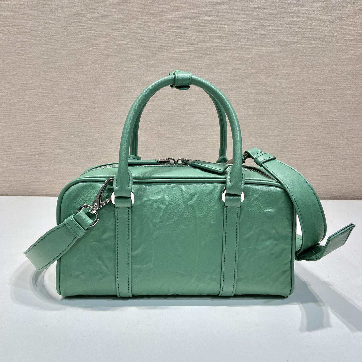 Prada Antique Nappa Leather Multi-pocket Top-handle Bag - FashionPlug