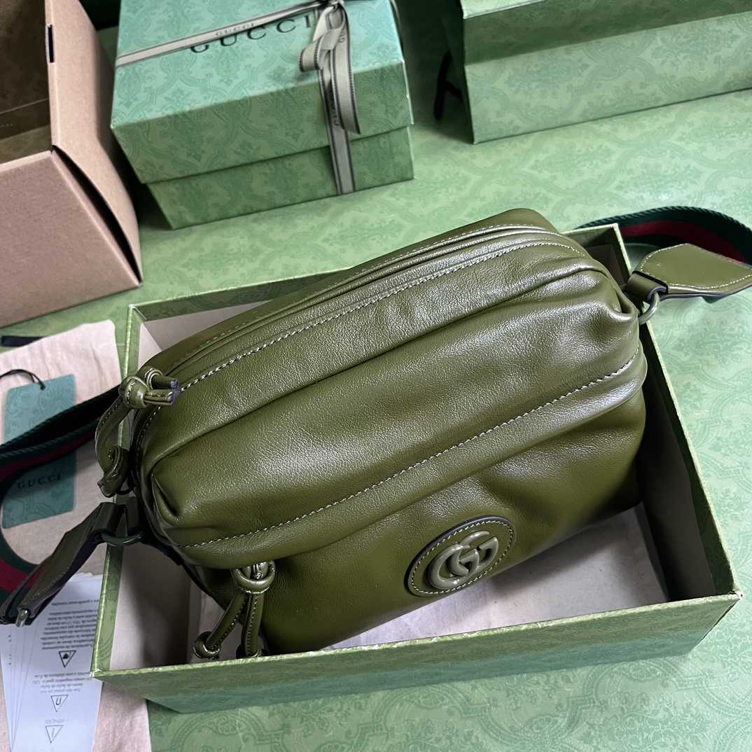Gucci Shoulder Bag With Tonal Double G(23.5-15.5-8cm) - FashionPlug