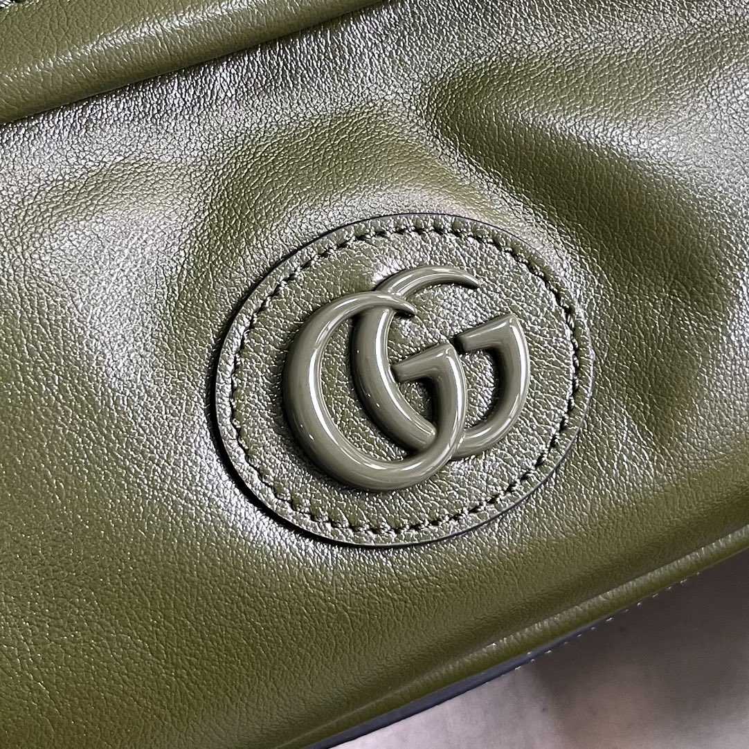 Gucci Shoulder Bag With Tonal Double G(23.5-15.5-8cm) - FashionPlug