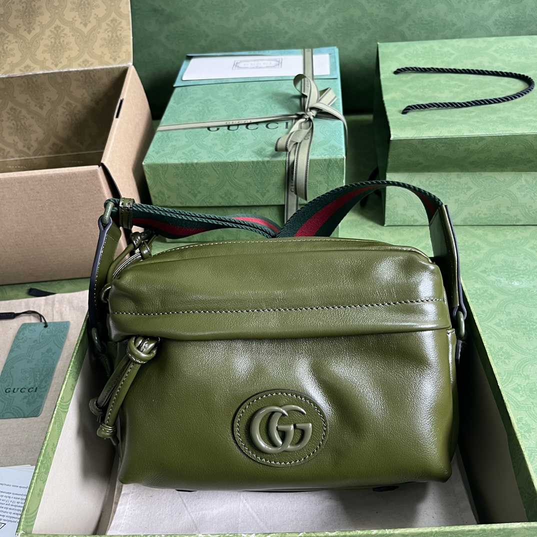 Gucci Shoulder Bag With Tonal Double G(23.5-15.5-8cm) - FashionPlug