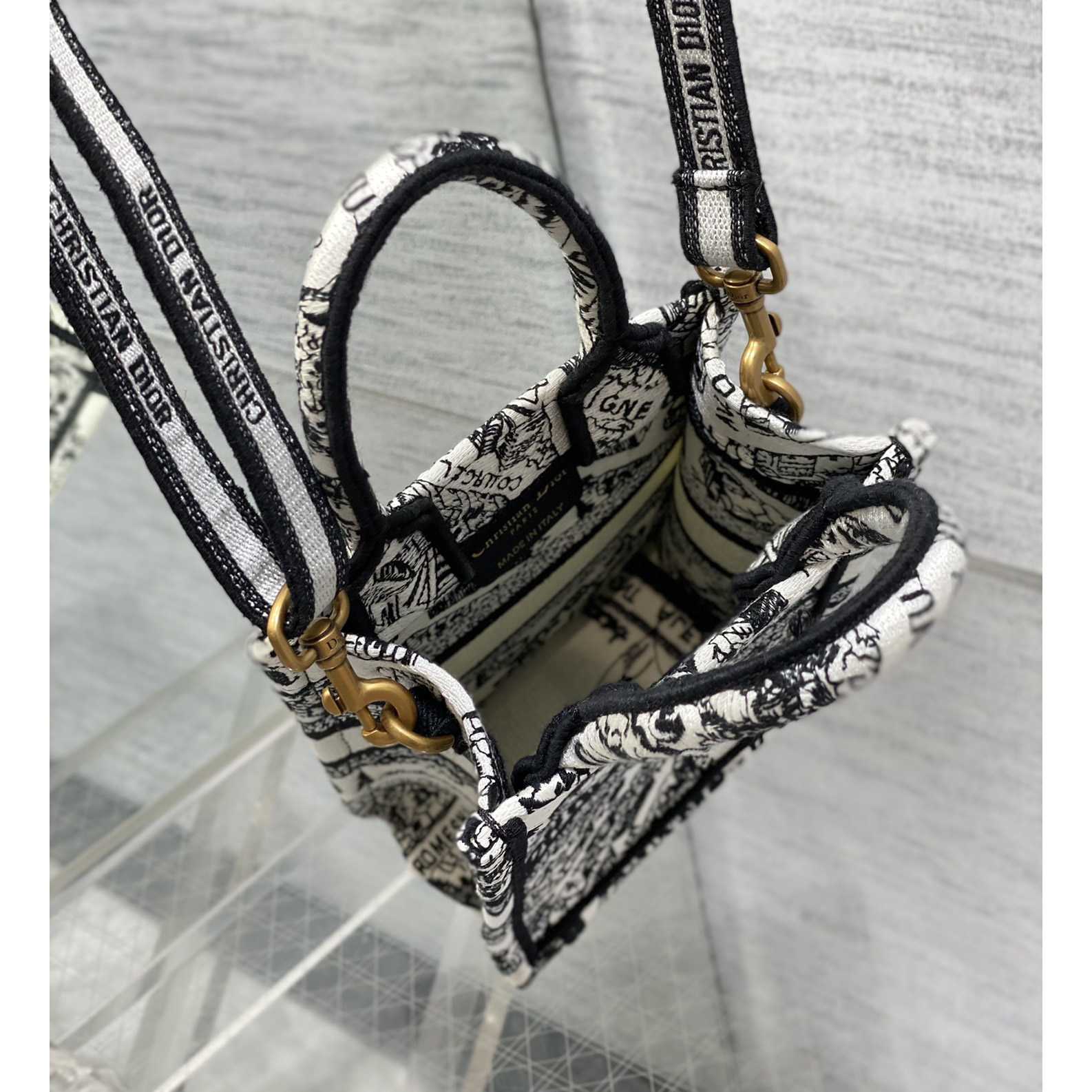 Dior Mini Dior Book Tote Phone Bag - FashionPlug
