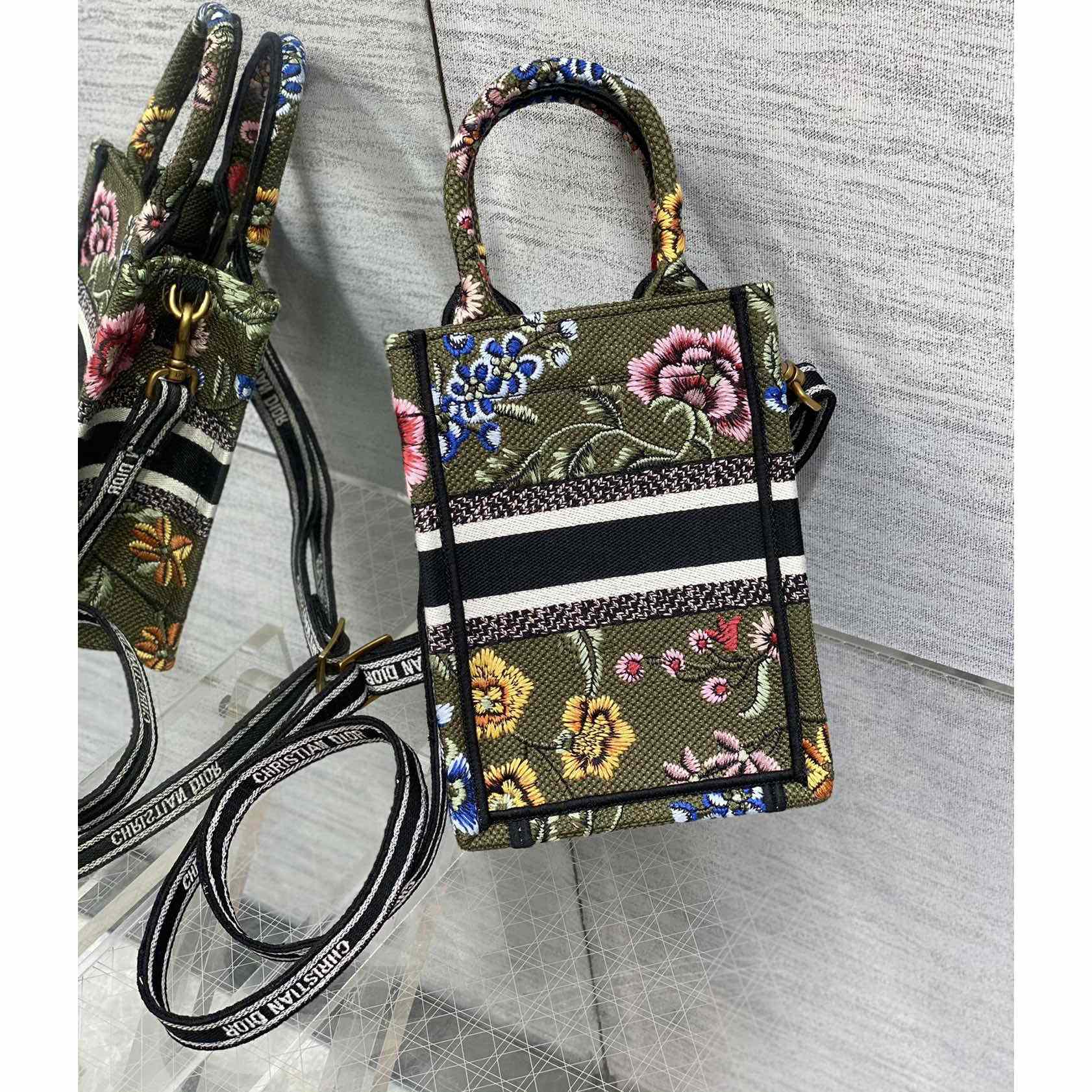 Dior Mini Dior Book Tote Phone Bag - FashionPlug