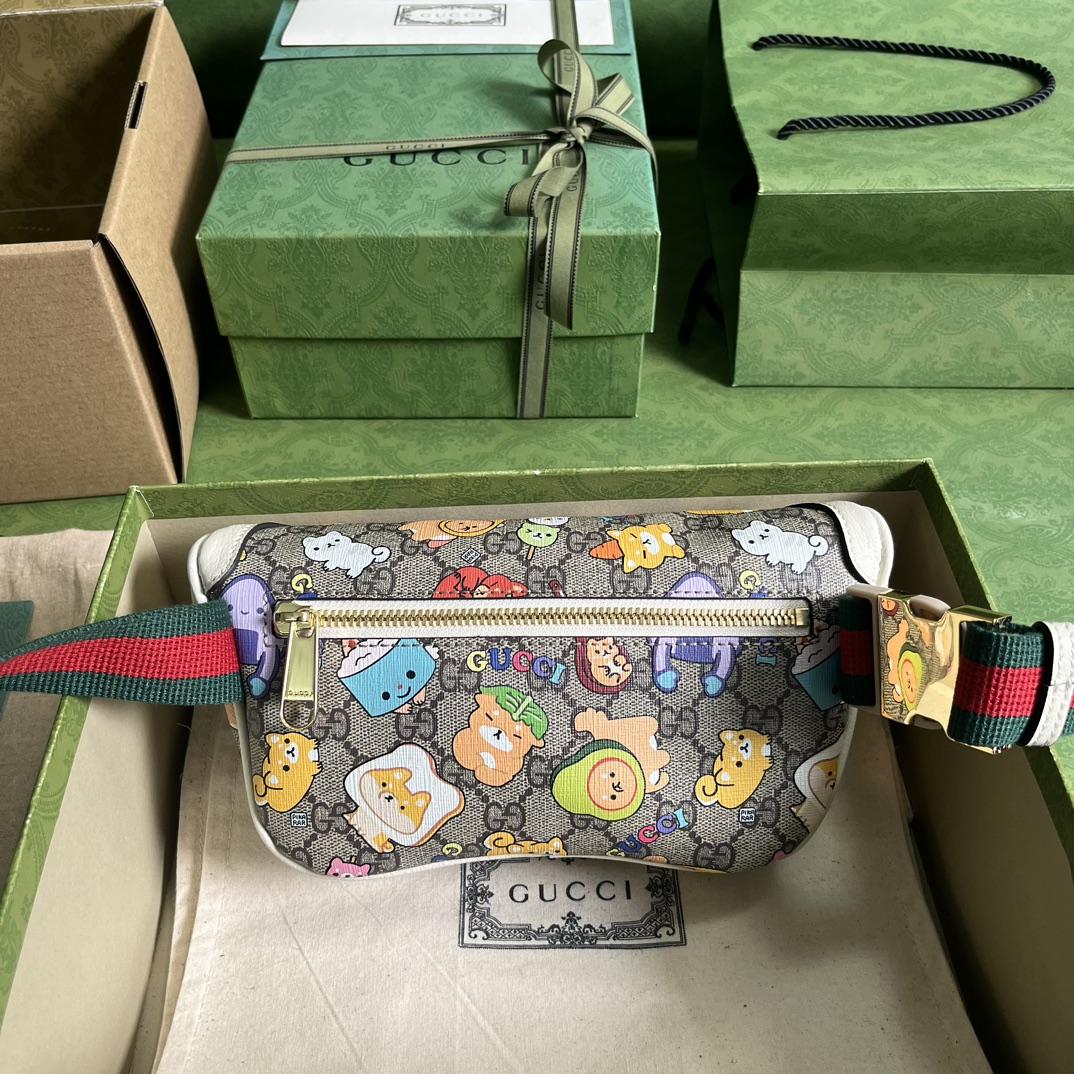 Gucci Animal Print Belt Bag(23x 12x 2.5cm) - FashionPlug