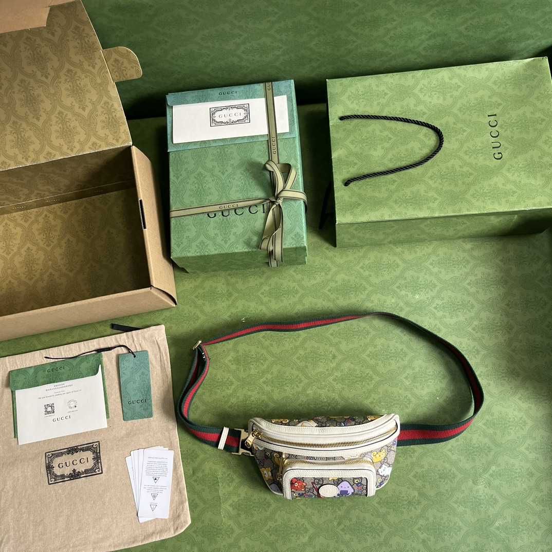 Gucci Animal Print Belt Bag(23x 12x 2.5cm) - FashionPlug