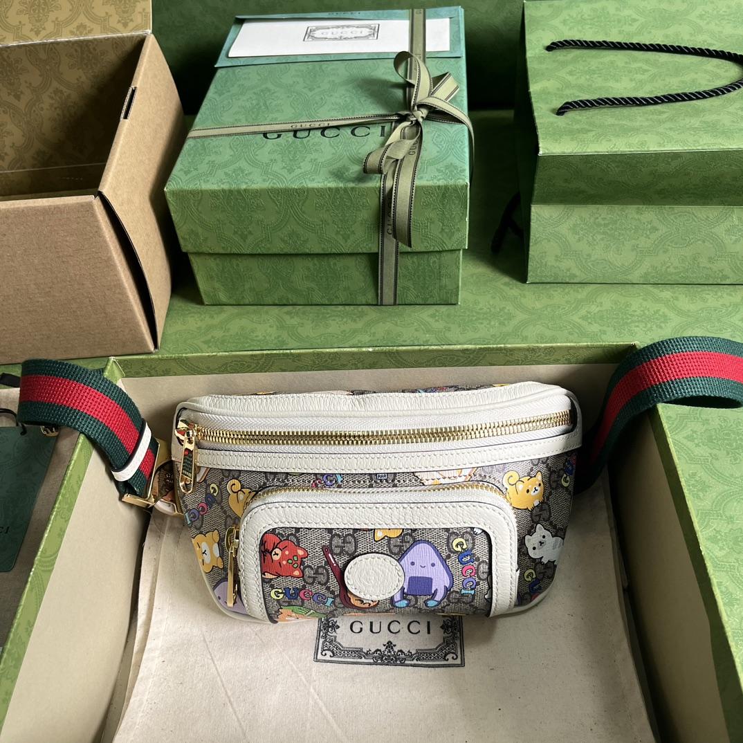Gucci Animal Print Belt Bag(23x 12x 2.5cm) - FashionPlug