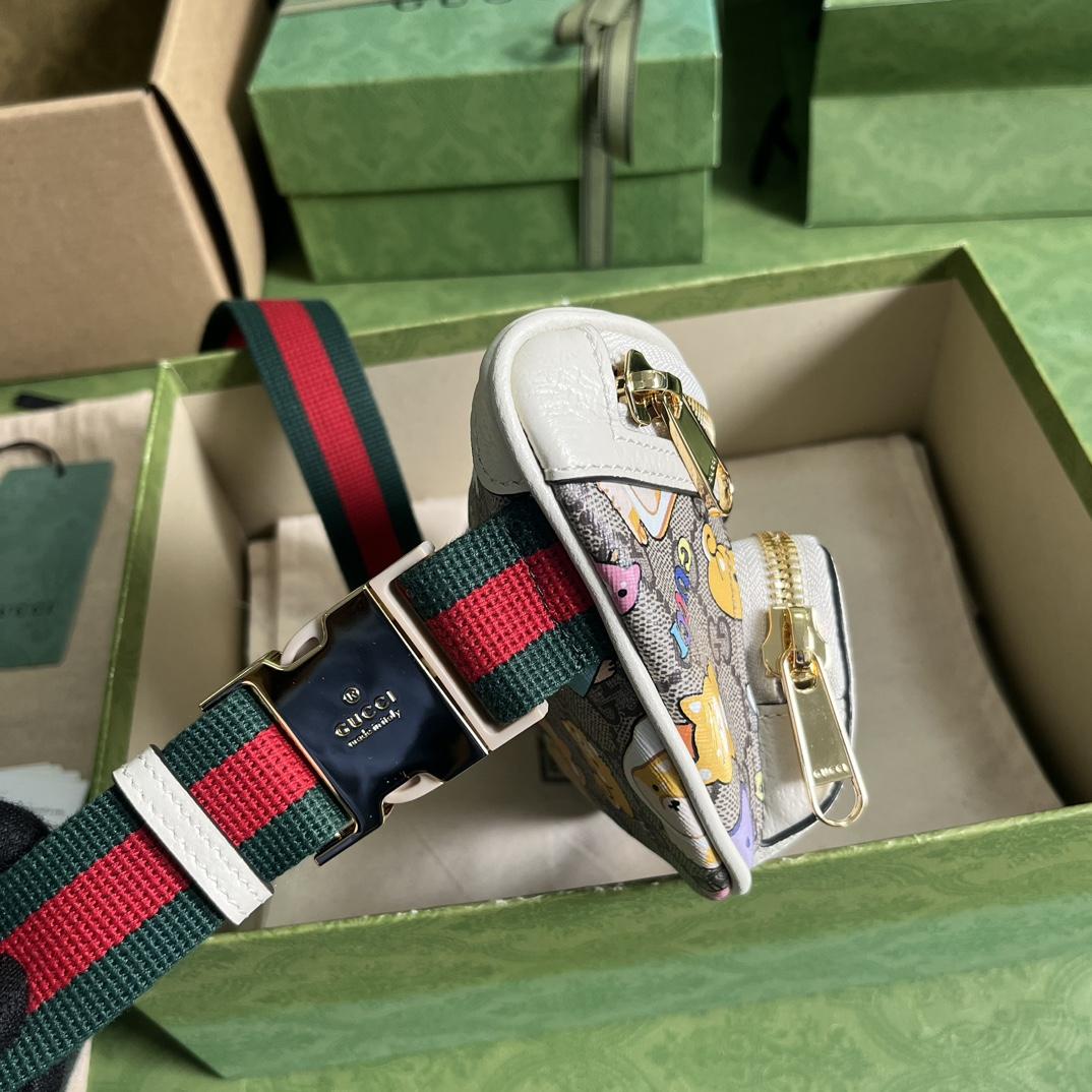 Gucci Animal Print Belt Bag(23x 12x 2.5cm) - FashionPlug