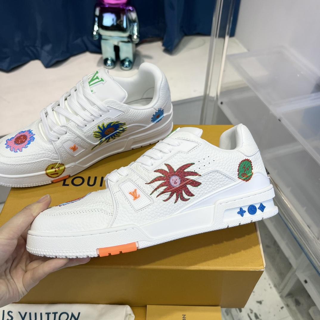 Louis Vuitton LV x YK LV Trainer Sneaker  (upon uk size)      1ABD3I - FashionPlug